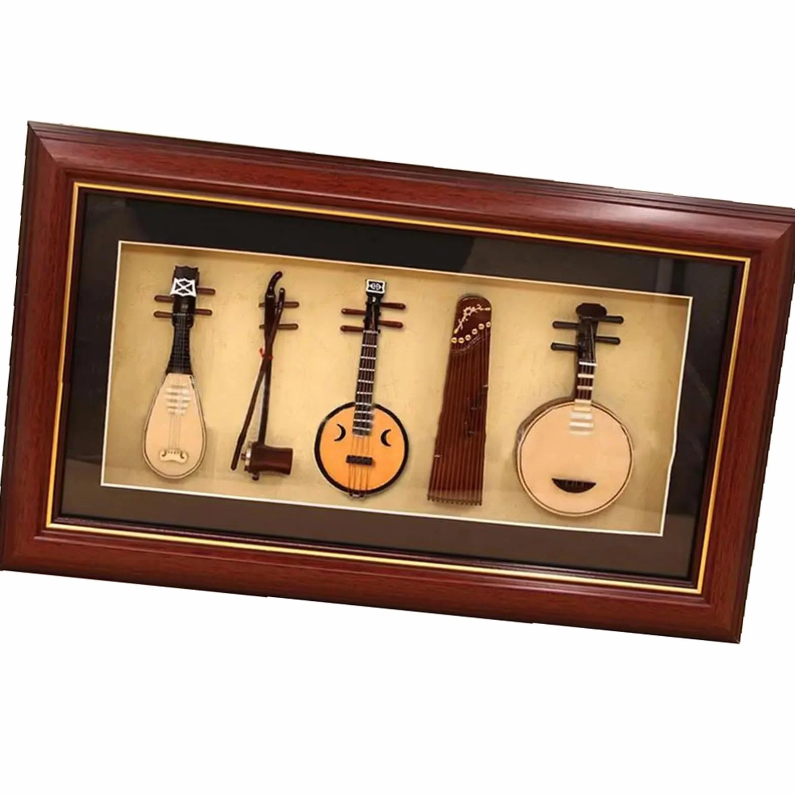 Mini Model Instrumentu Muzycznego Zestaw Pięciu Sztuk Dekoracja Ramki Na Zdjęcia Rekwizyty Fotograficzne Dekoracji instrument mini (Size : 02)
