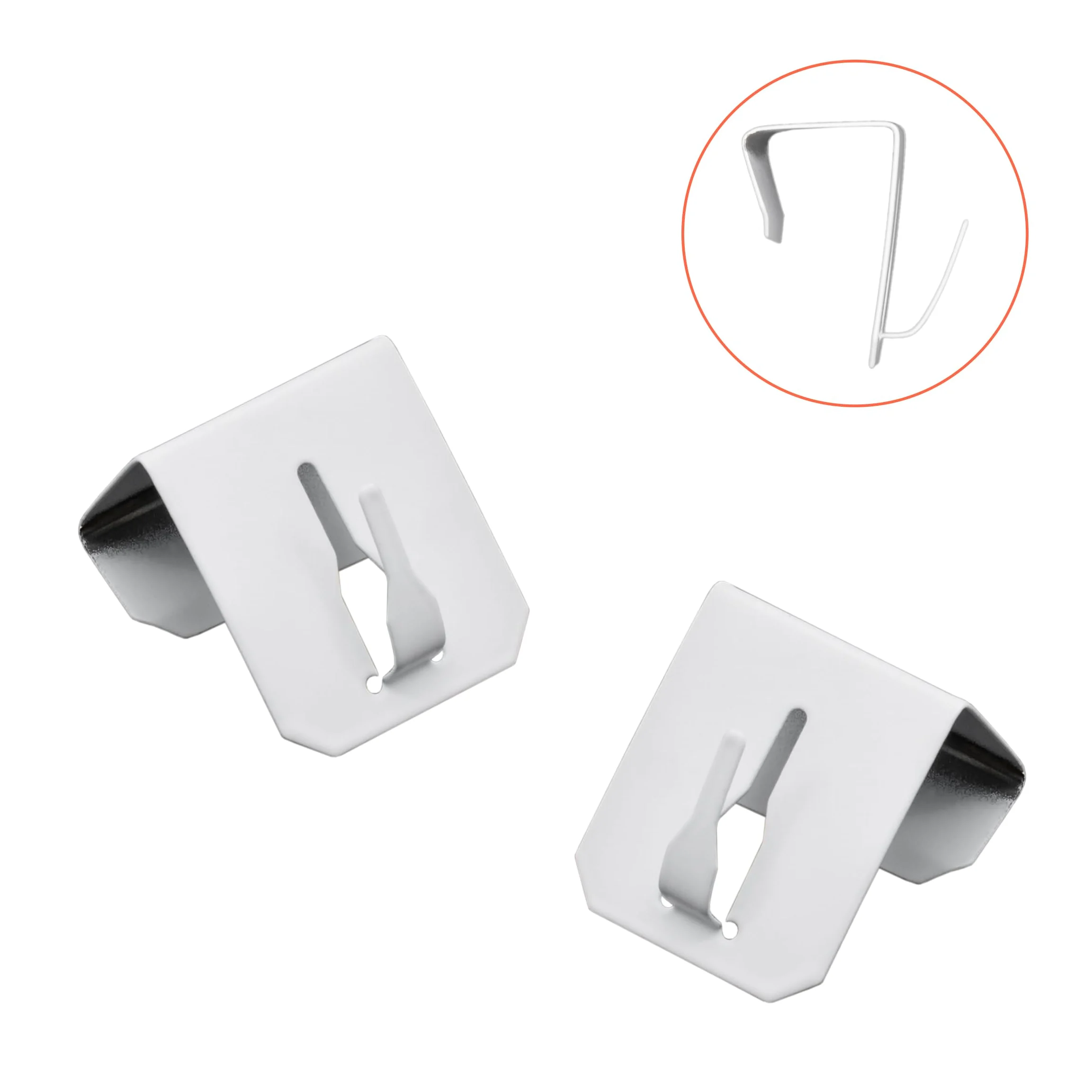 Metalowe haczyki okienne, samoprzylepne, z filcową podkładką, 3,5 cm x 3 cm, zestaw 12 sztuk, białe haczyki do łańcuchów świetlnych i dekoracji, uchwyt okienny