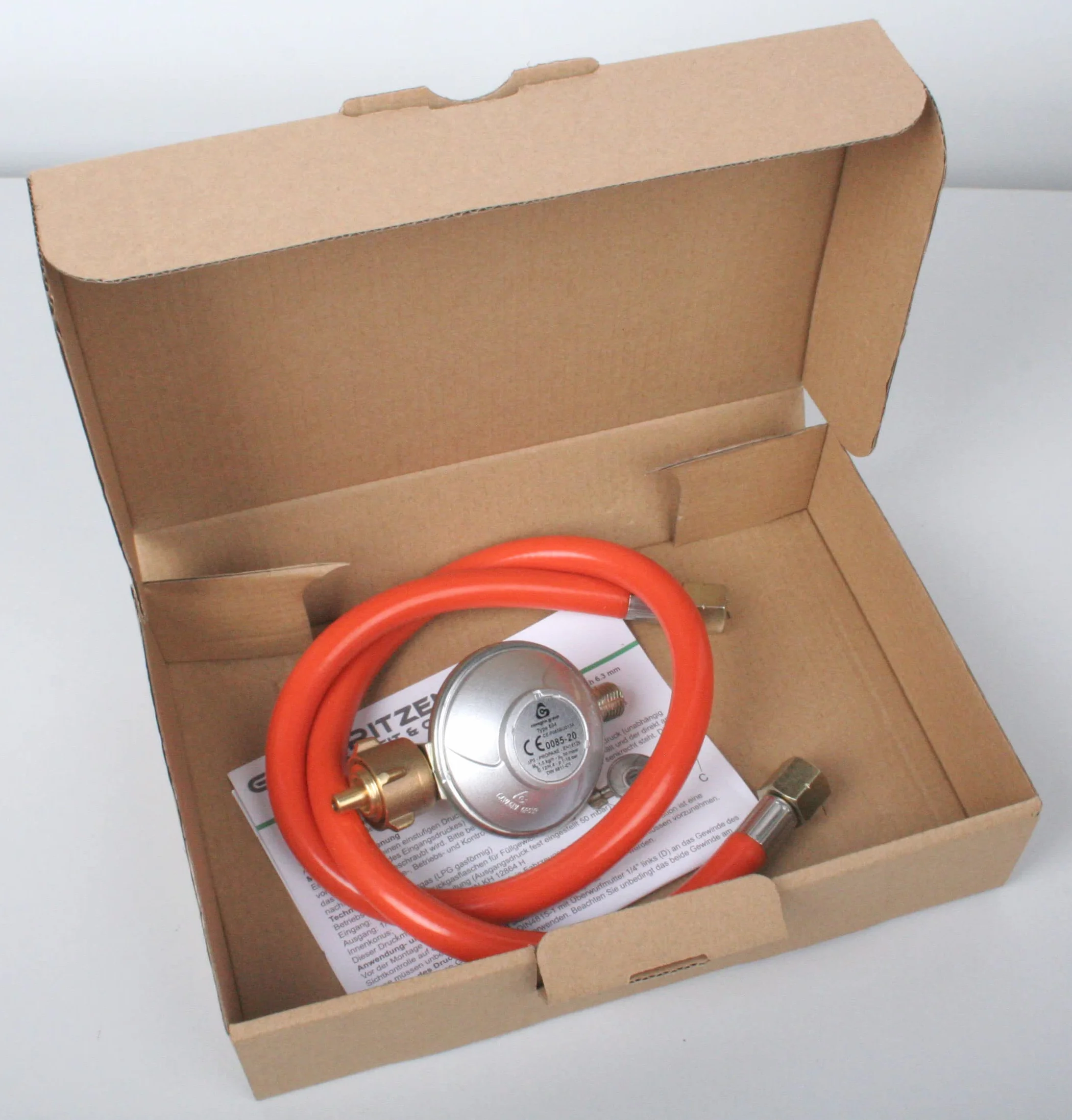 Ingbertson 36666314653465 Regulator Niskiego Ciśnienia Gazu, Wielokolorowy, 50 Mbar