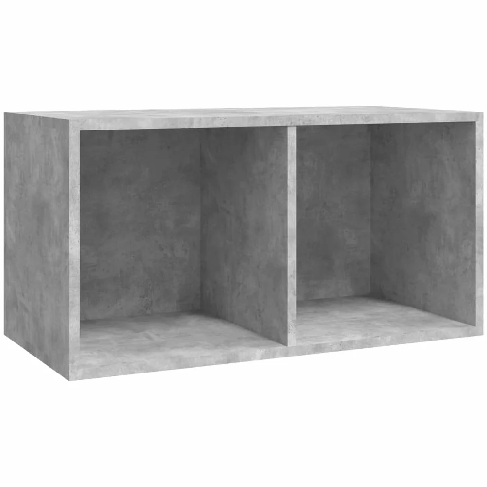 vidaXL Szafka na płyty winylowe, szarość betonu, 71x34x36 cm