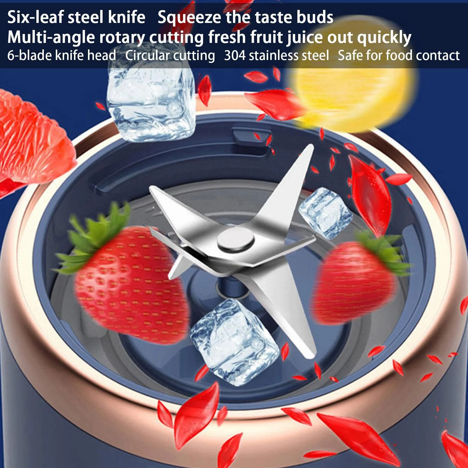 Przenośny blender do soków, sokowirówka ładowana przez USB, blender do owoców, koktajle proteinowe, można mieszać z lodem. Nadaje się do biur, wakacji, domów, siłowni, mieszkań, pikników