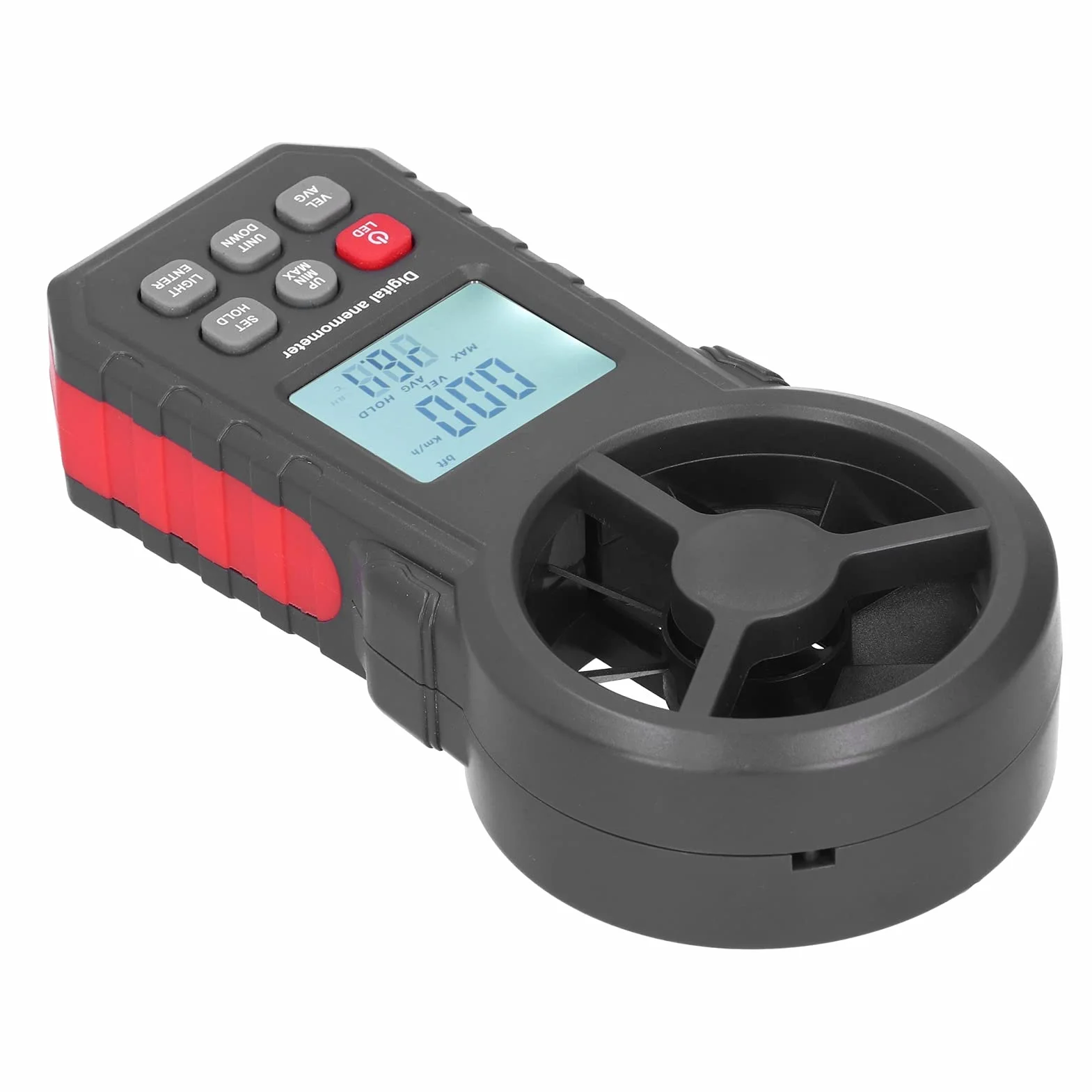 Anemometr WT87B, Anemometr Prędkości Wiatru, Anemometr Cyfrowy Bluetooth, Ręczny Tester Prędkości Wiatru 9 V z Podświetleniem LCD