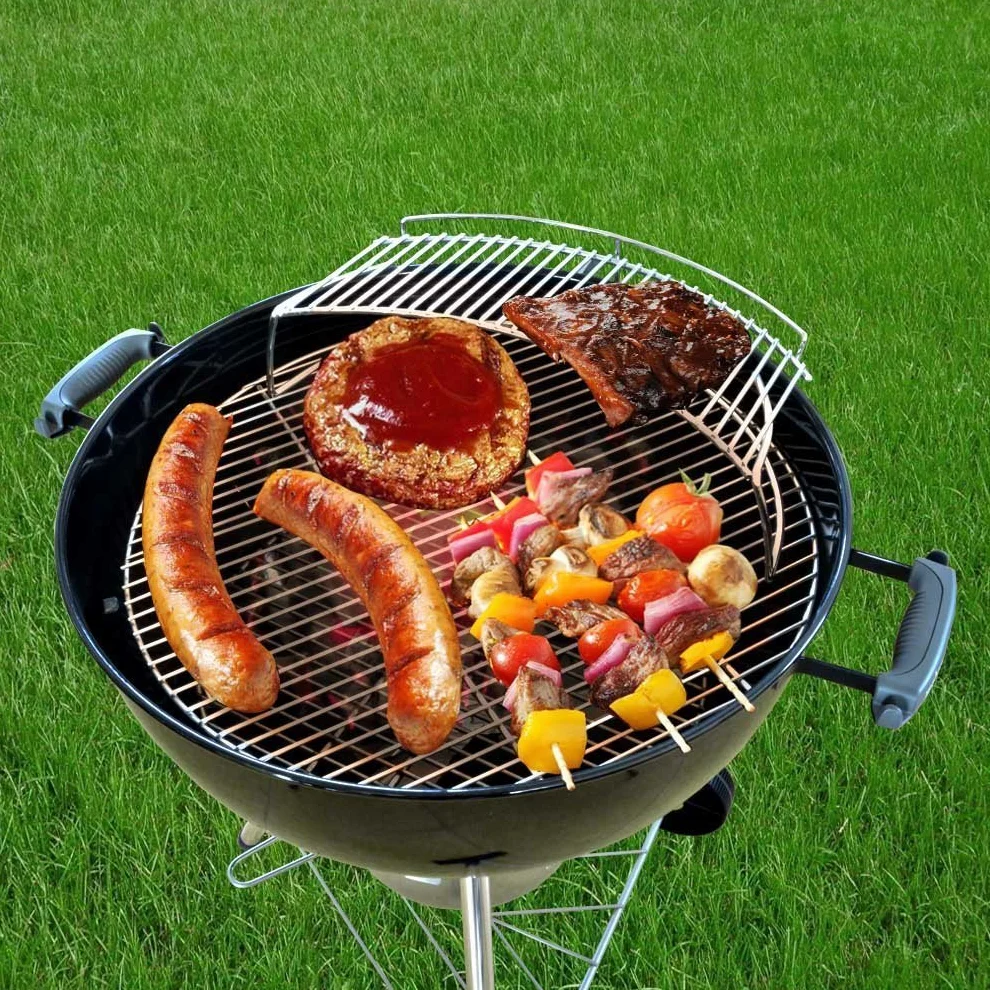 Onlyfire Ruszt Rozgrzewający do Grilli Węglowych z 57 cm, Grilli Kociołkowych i Kamado, Ruszt do Grilla, Ruszt