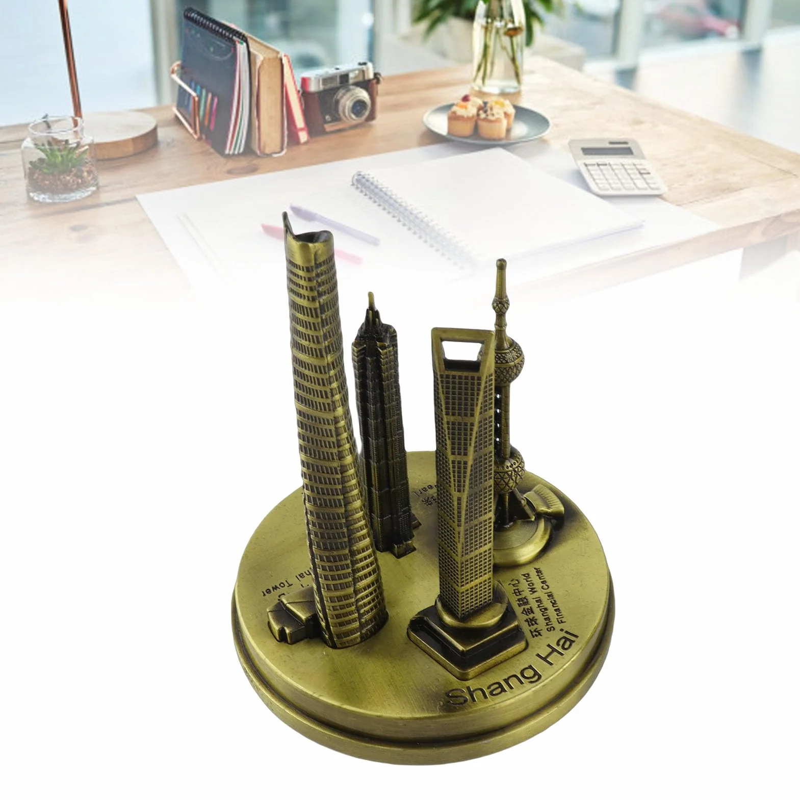 KIMISS Model wieżowców Szanghaju - Oriental Pearl Tower i Global Financial Center for kolekcjonerów, pamiątka z Chin