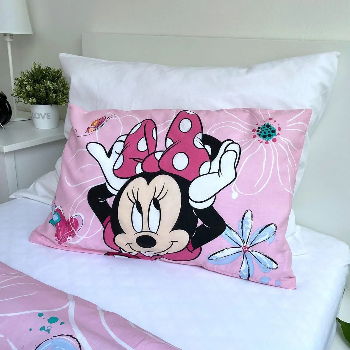 AC-Déco Disney - 1" bawełniany zestaw pościeli dziecięcej Minnie - 100 x 135 cm
