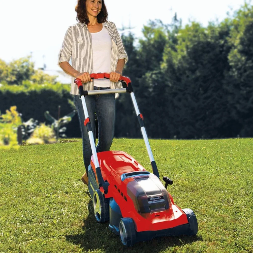 Einhell Rasarro 36/38 Kit Power X-Change Kosiarka, Czerwony/Czarny, 45 l