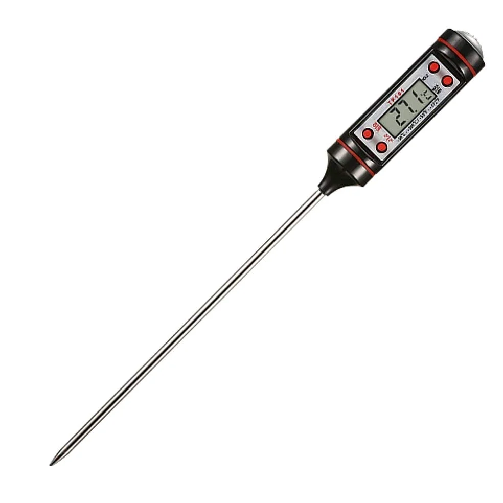 TEMPO DI SALDI Cyfrowy termometr kuchenny z prętem i wyświetlaczem LCD do napojów - 50 + 300°C