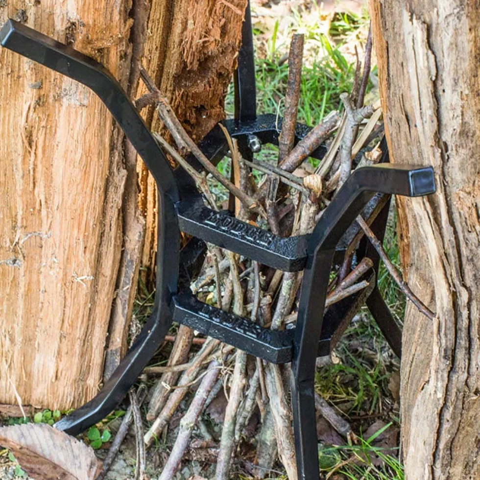 Lodge Stojak na ogień i gotowanie, czarny, 20 cm