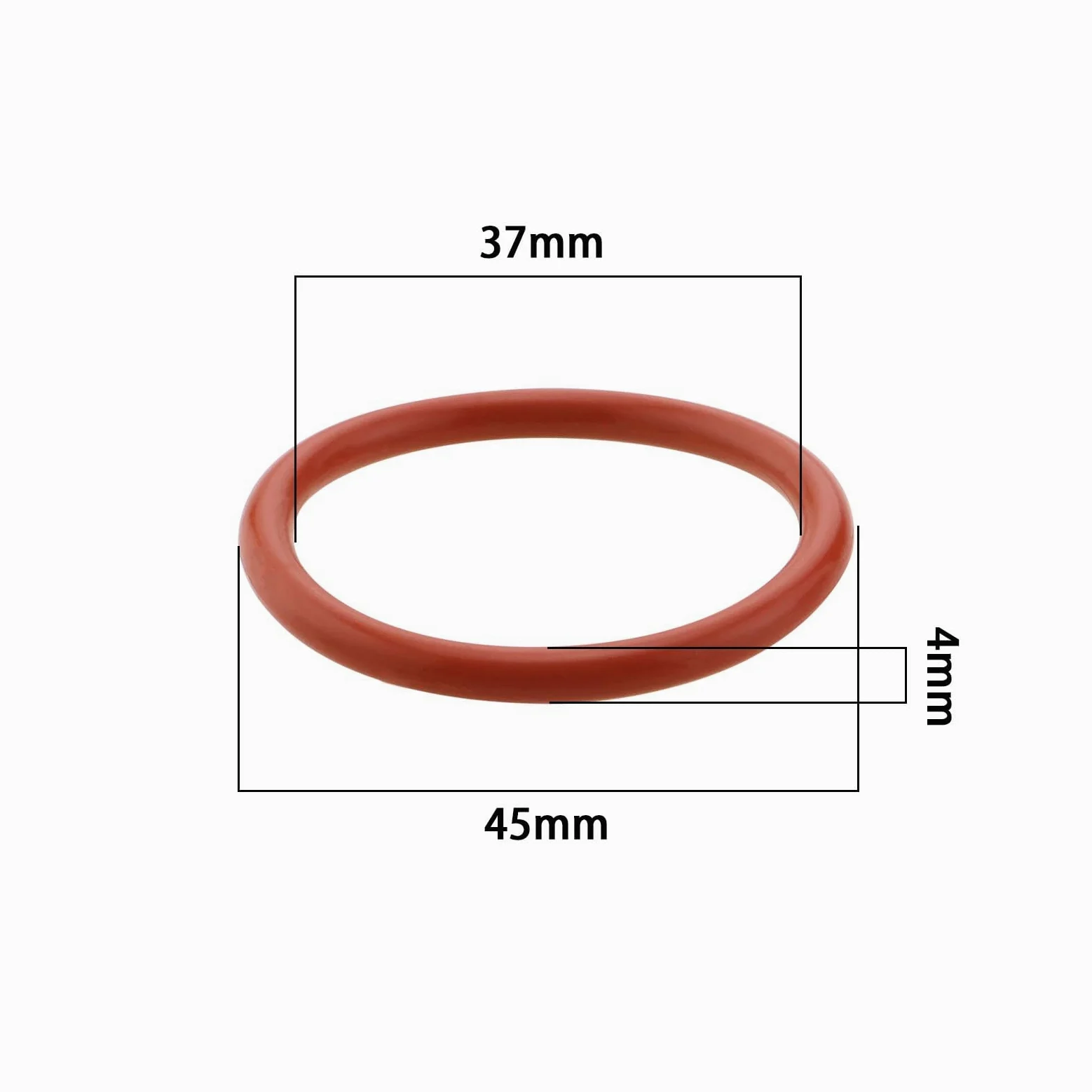 10 szt. gumowa uszczelka uszczelniająca do ekspresu do kawy kompatybilna z Siemens EQ3 EQ5 EQ6 EQ7 EQ8 EQ9 wymienne akcesoria uszczelniające czerwone 45 x 37 x 4 mm