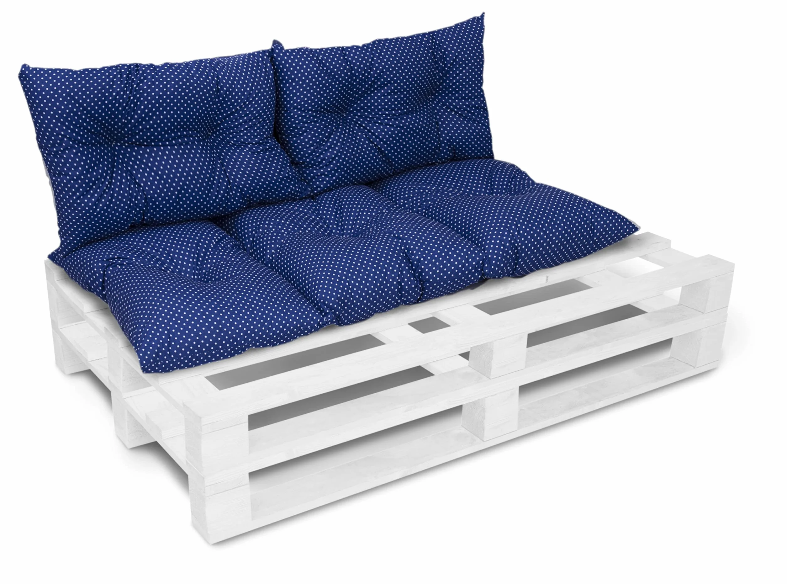 Amilian Zestaw poduszek na meble paletowe, 1 x 120 x 60 + 2 x 40 x 60 cm, poduszka na siedzisko, do pokoju młodzieżowego, na balkon, mała kanapa, do pokoju młodzieżowego