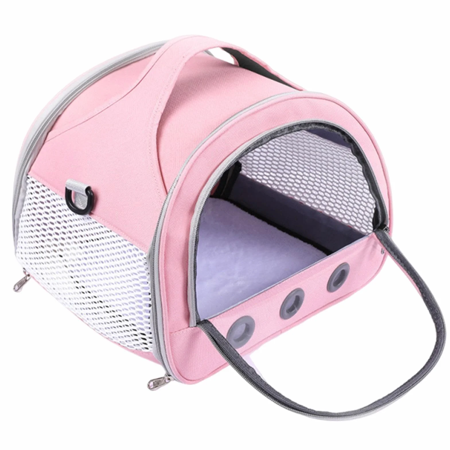 Portable Guinea Pig Carrier Bag Multifunctional 22x19x18cm Oxford Cloth PVC Transparent Window