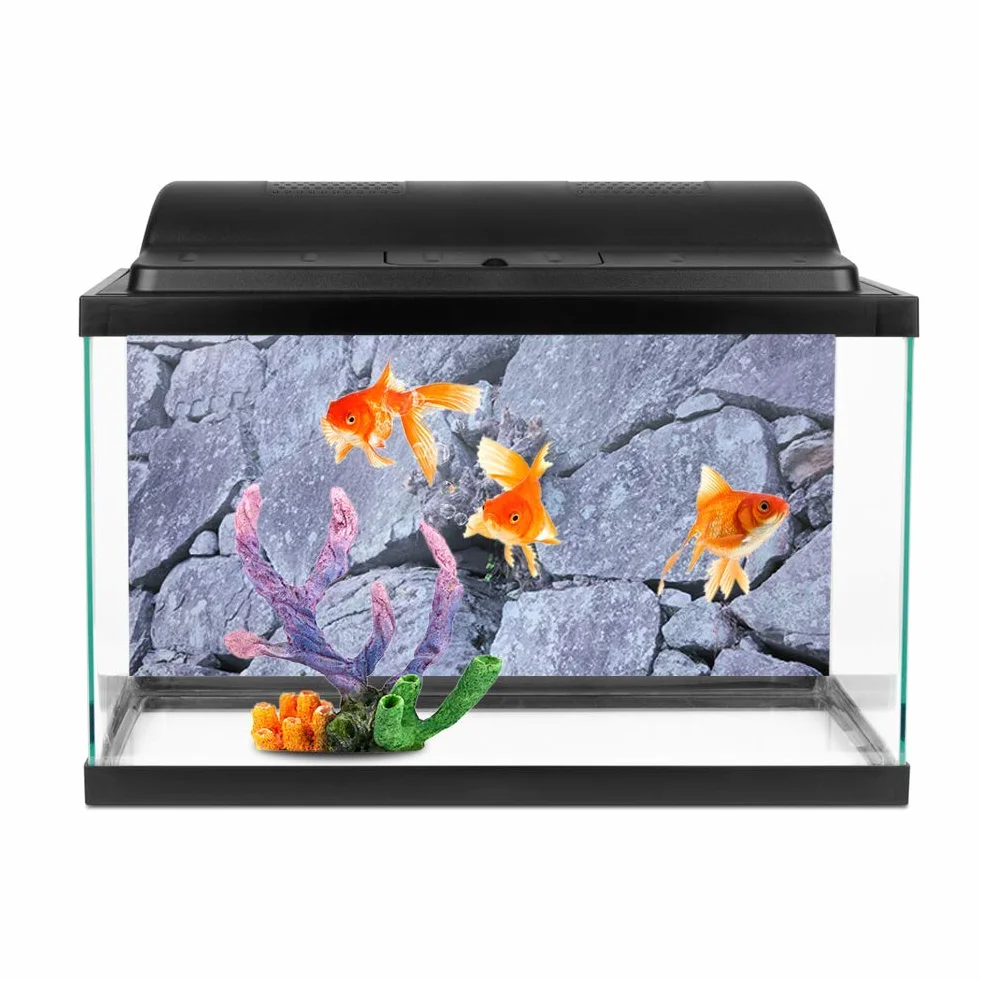 Samoprzylepne tło do akwarium 3D 61x30cm naklejka ścienna