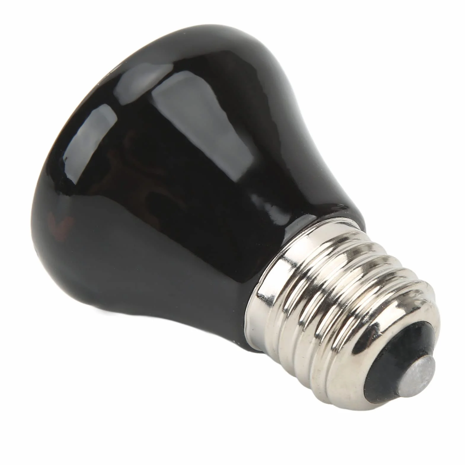 Ceramiczna Lampka Grzewcza dla Gadów 25W E27 220V-240V Promiennik Podczerwieni Czarna