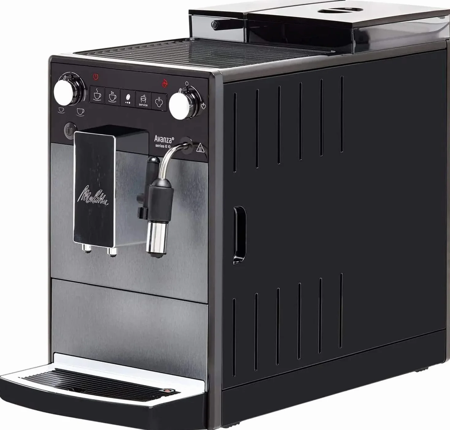 Melitta Avanza F270-100 Automatyczny Ekspres do Kawy ze Zintegrowanym Systemem Mleka, Tytanowy Mistyczny, 1450 W