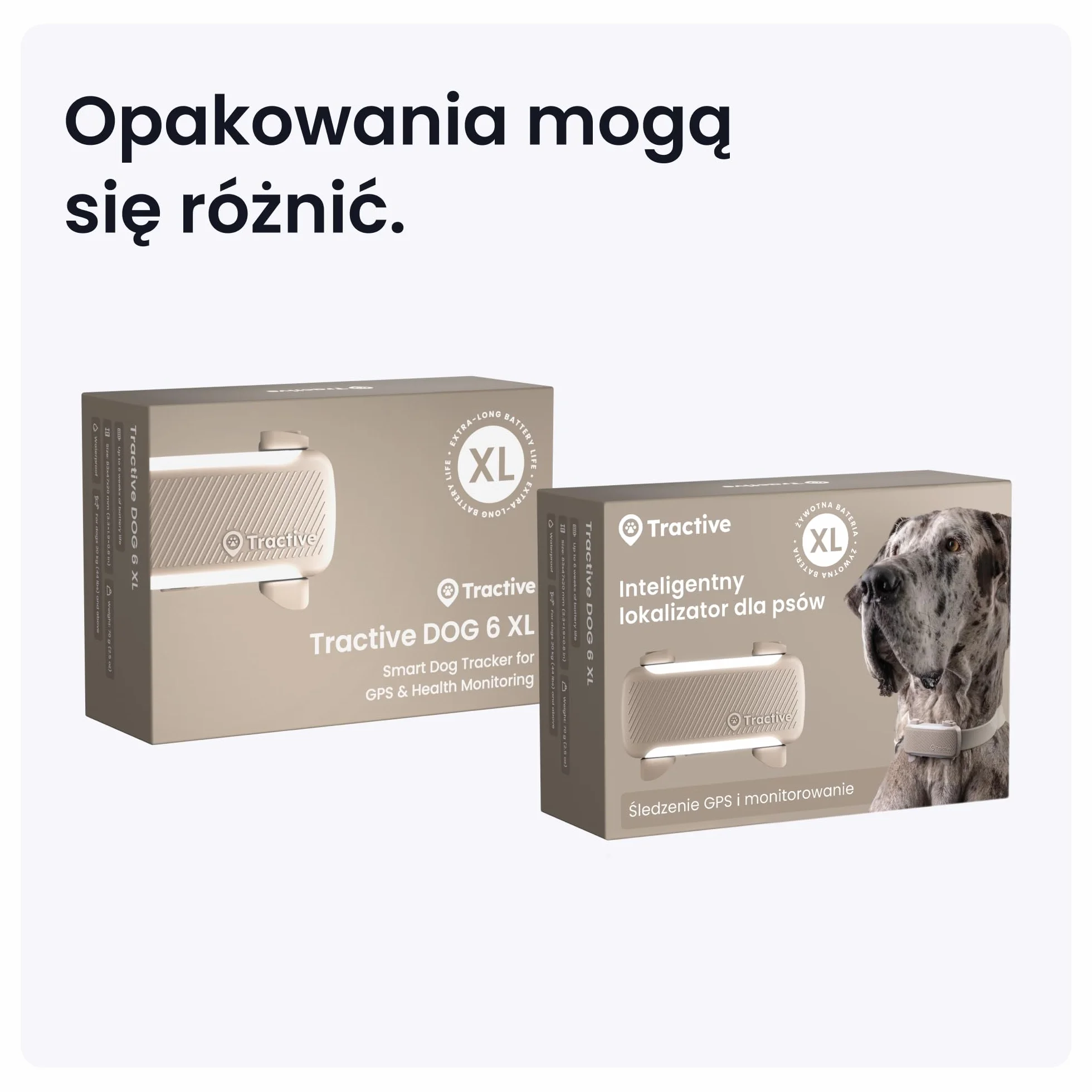 Tractive — Inteligentny Lokalizator dla Psa XL | 2026 Edition | Śledzenie GPS na Żywo | Alerty o Ucieczce i Zdrowiu | Monitorowanie Parametrów Życiowych | Długi Czas Działania Baterii (brązowy)