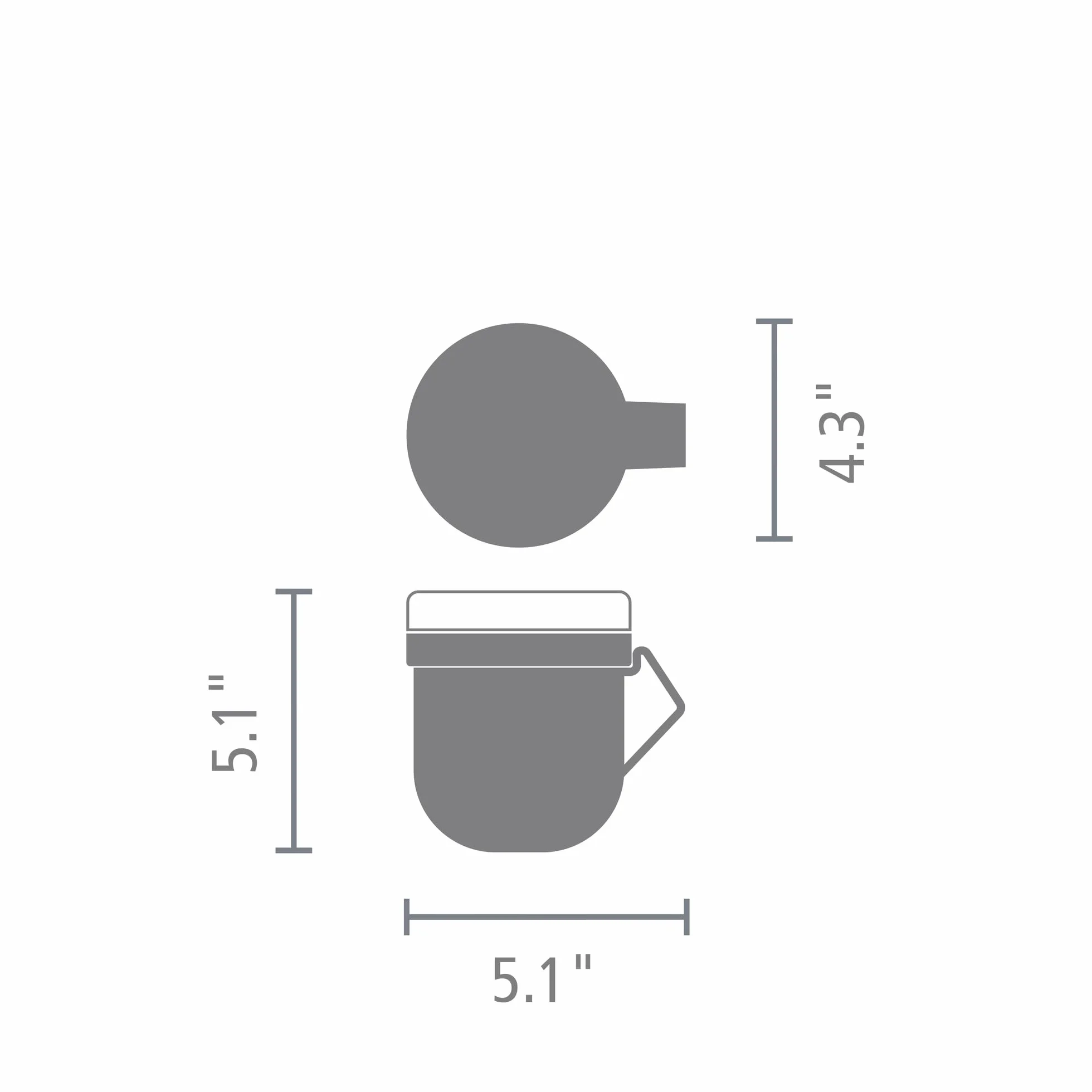 Brabantia - Make & Take Kubek na Zupę 0.6L - Odkręcany Pojemniki na Dodatki (180 ml) & Uchwytem - Szczelny - Nadaje się do Zamrażarki, Zmywarki & do Mikrofalówki - Dark Grey