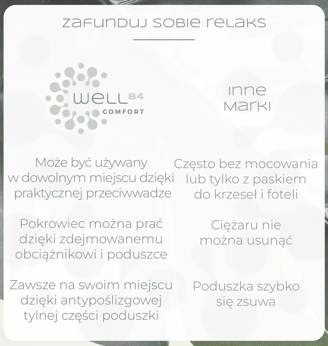 Poduszka pod kark do fotela z przeciwwagą (100% pianka memory), poduszka pod kark, kanapa wisząca, podparcie pod głowę, poduszka pod głowę, poduszka pod kark