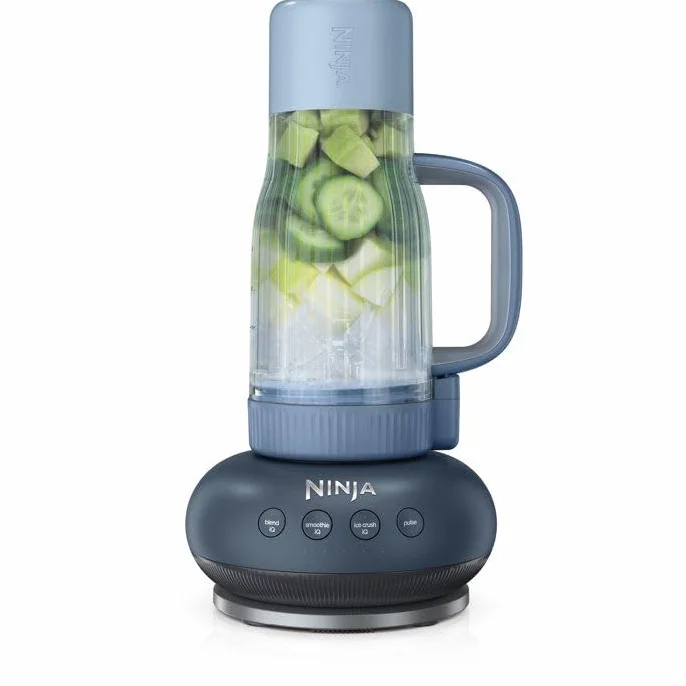 Ninja BlendBoss blender z przenośnym kubkiem, osobisty blender ze zdejmowanym kubkiem podróżnym, 3 automatyczne wstępnie zaprogramowane tryby, Cyberspace DB351EUCY