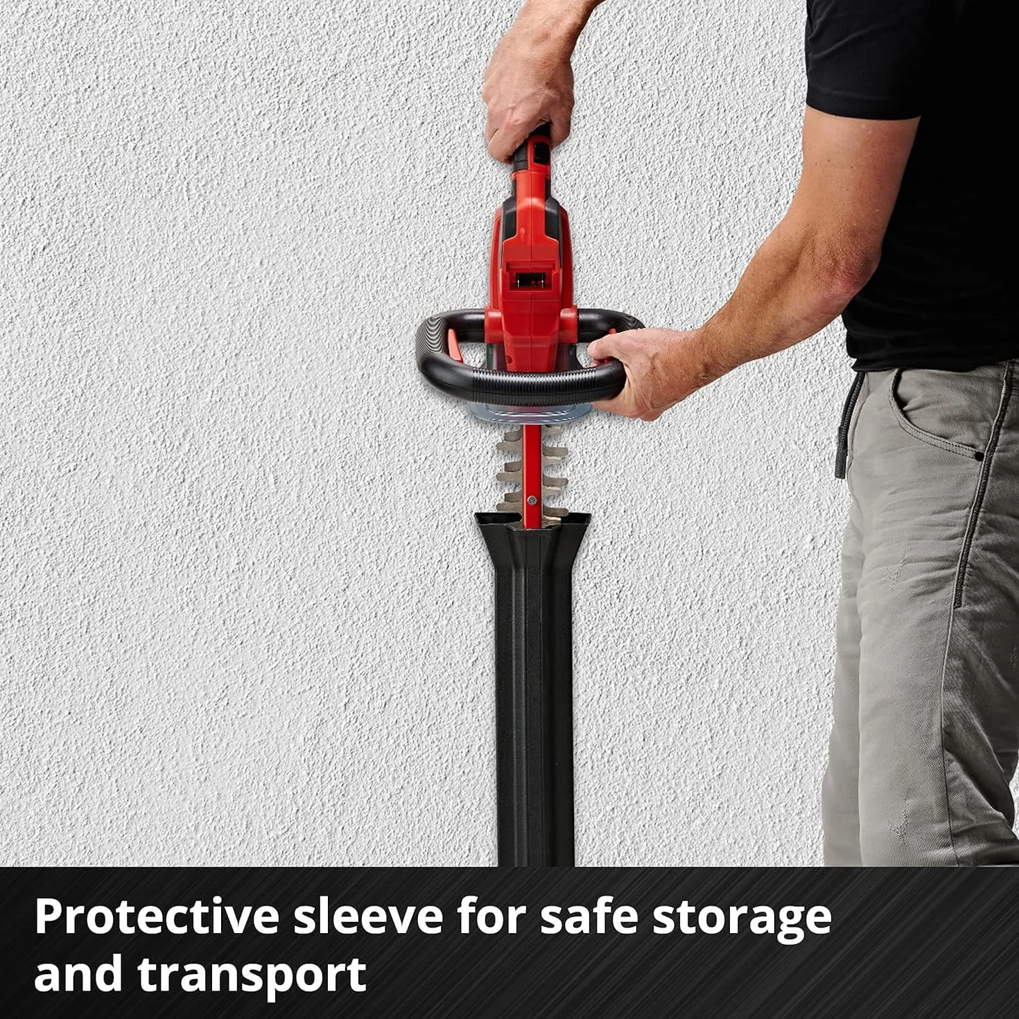 Einhell Akumulatorowe nożyce do żywopłotu GE-CH 18/60 Li-Solo Power X-Change (Li-ion, 18 V, długość ostrza 67 cm, długość cięcia 60 cm, metalowa przekładnia, bez akumulatora i ładowarki)