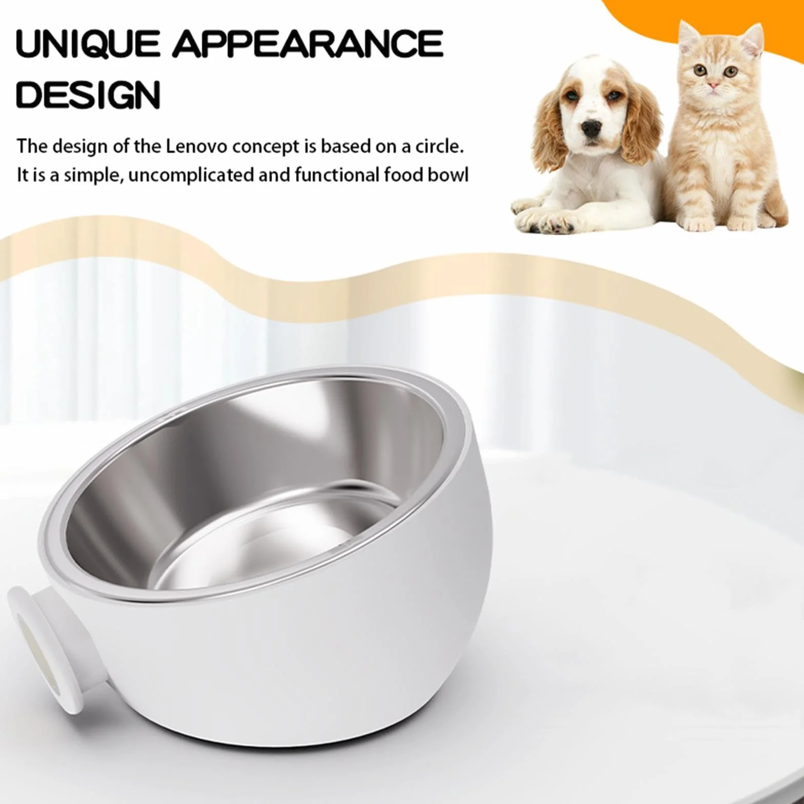 Wall Magnetic Dog Bowl, Stainless Steel Anti-Spill Feeder, Fixed Elevated Design, Strong Magnetic Mounting, Rust-Resistant & Dishwasher Safe, Perfect for Pets Food and Water