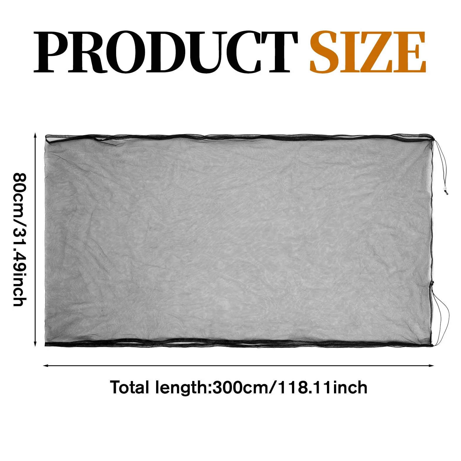Regulowana osłona na klatkę dla ptaków 300 x 80 cm, siatka na nasiona, czarna