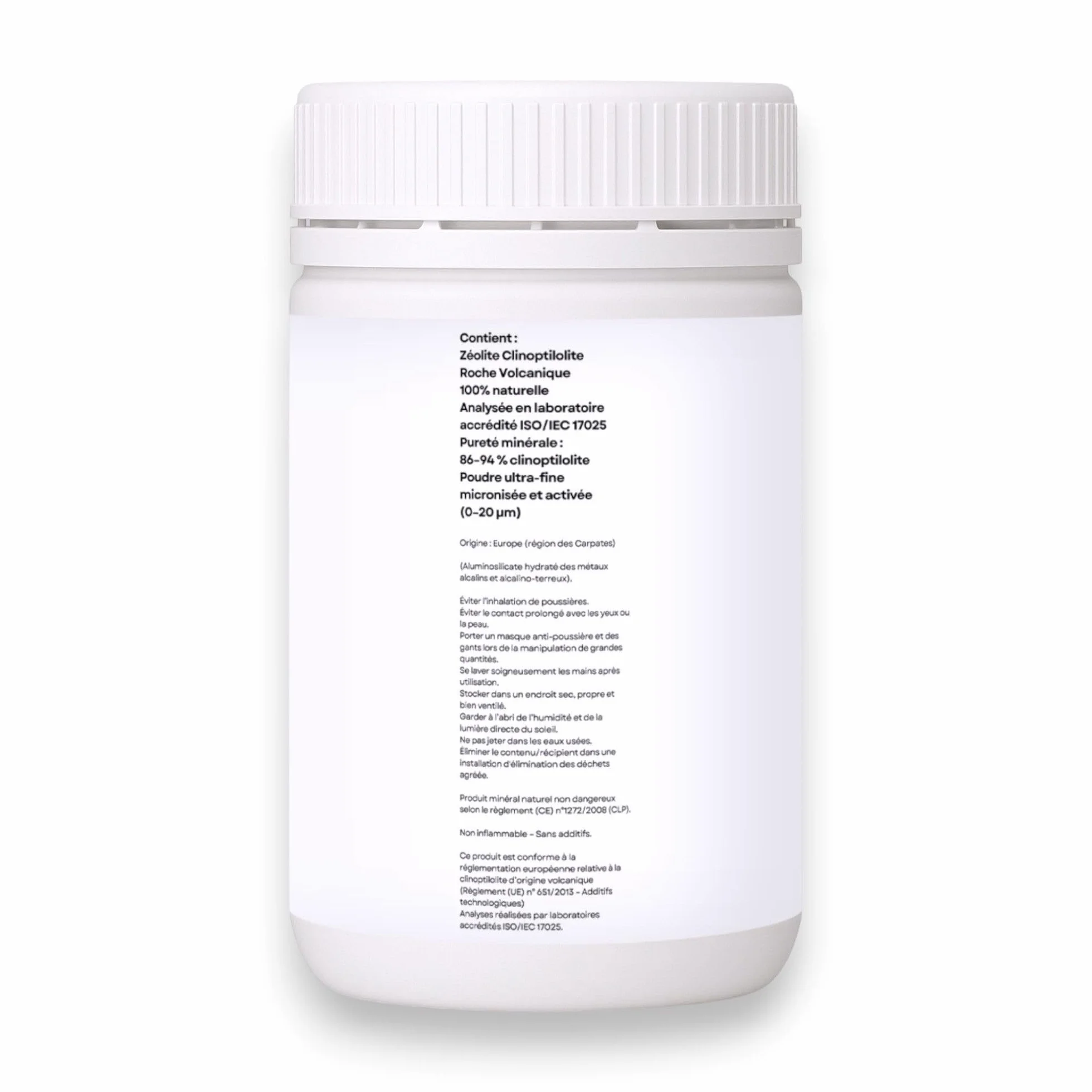 Zeolit, czysta i w 100% naturalna skała wulkaniczna, czystość 94% klinoptylolitu, pochodzenie UE, 500 g, ultra drobny proszek, bez dodatków, testowany i kontrolowany w Niemczech