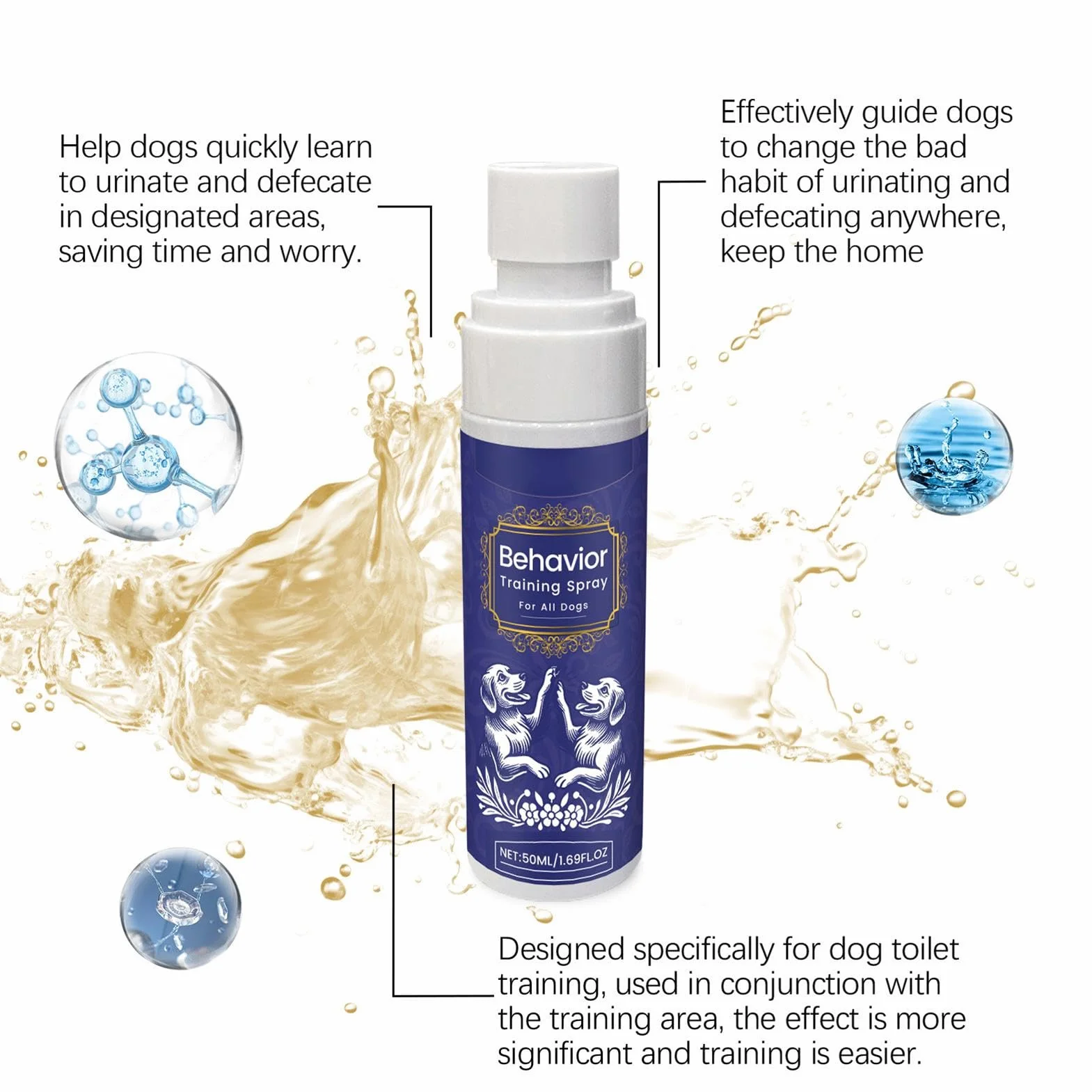 Dog Pee Training Spray, Puppy Potty Training Solution for Dogs