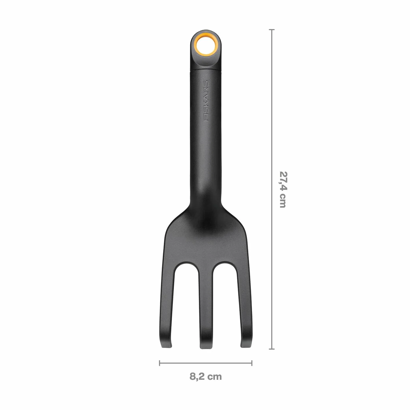 Fiskars Zestaw narzędzi ogrodniczych, 3-częściowy, grabie do kwiatów, łopatka do kwiatów i łopatka do sadzenia, tworzywo sztuczne FiberComp z włóknem szklanym, 65% z recyklingu, czarny/pomarańczowy
