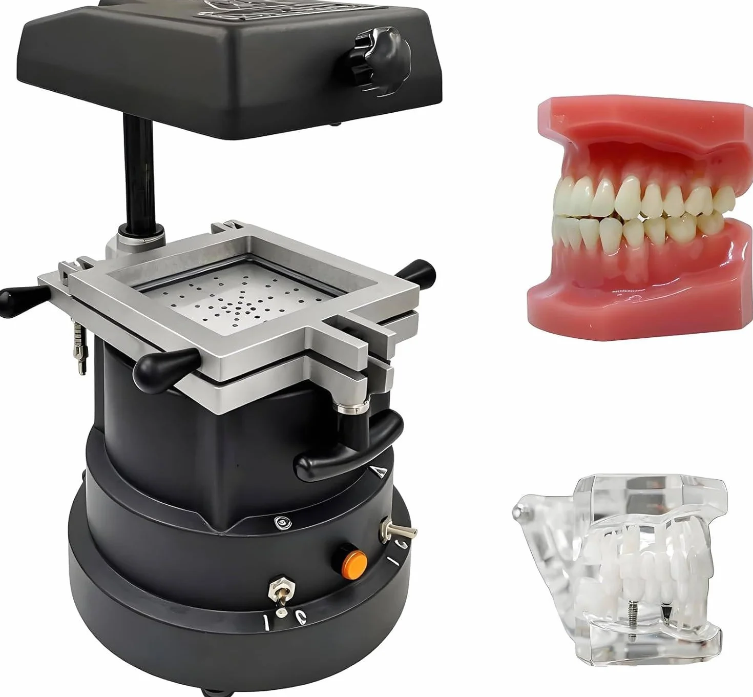 Maszyna do formowania i formowania próżniowego w laboratorium dentystycznym o mocy 1200 W, narzędzia do termoformowania materiałów, artykuły ortodontyczne, do formowania zębów