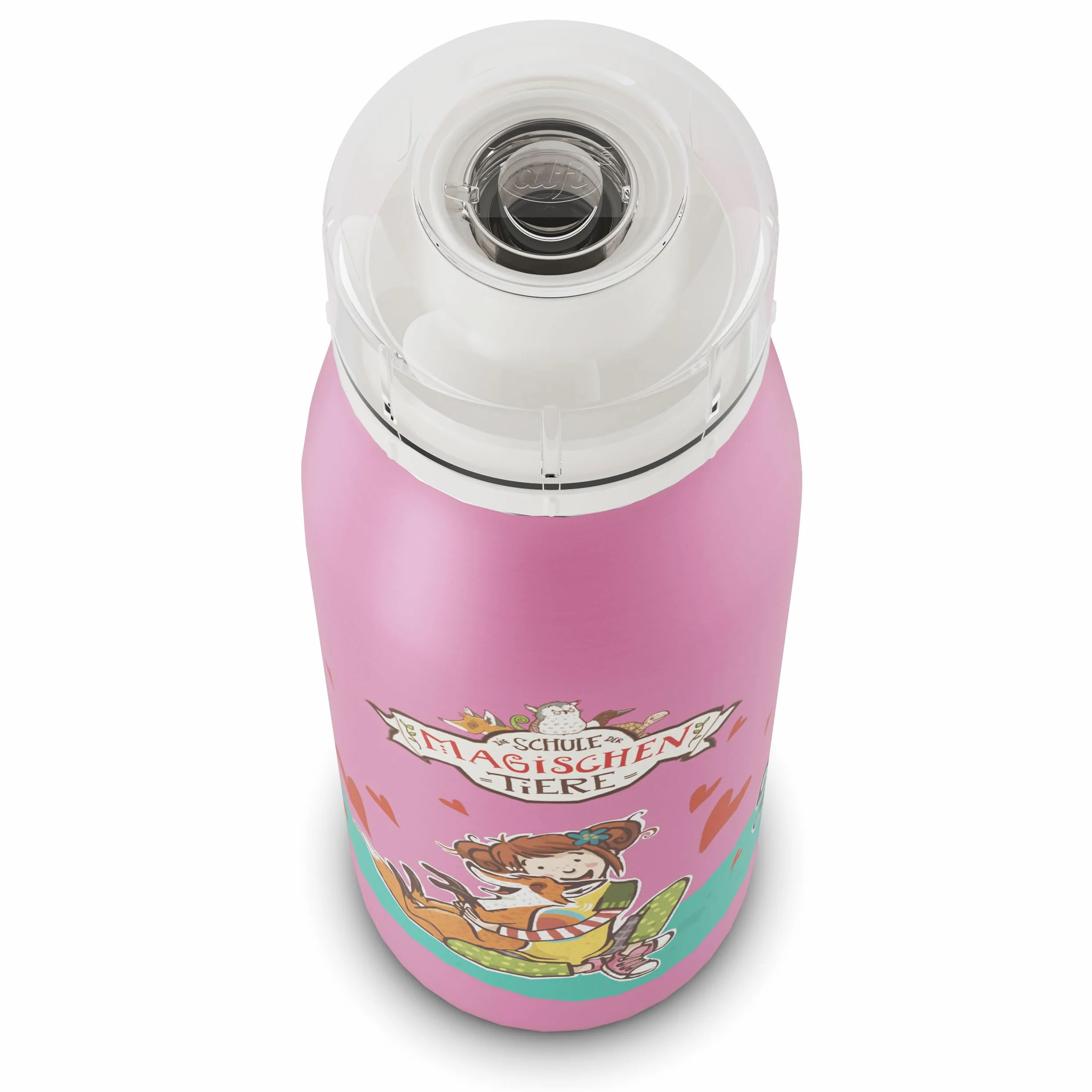 alfi Kids ISO Bottle 350 ml, Ida School of Magic Anime, izolowana butelka dla dzieci, stal nierdzewna, szczelna, z zakrętką, utrzymuje ciepło przez 12 godzin, zimno przez 24 godziny, butelka na napoje