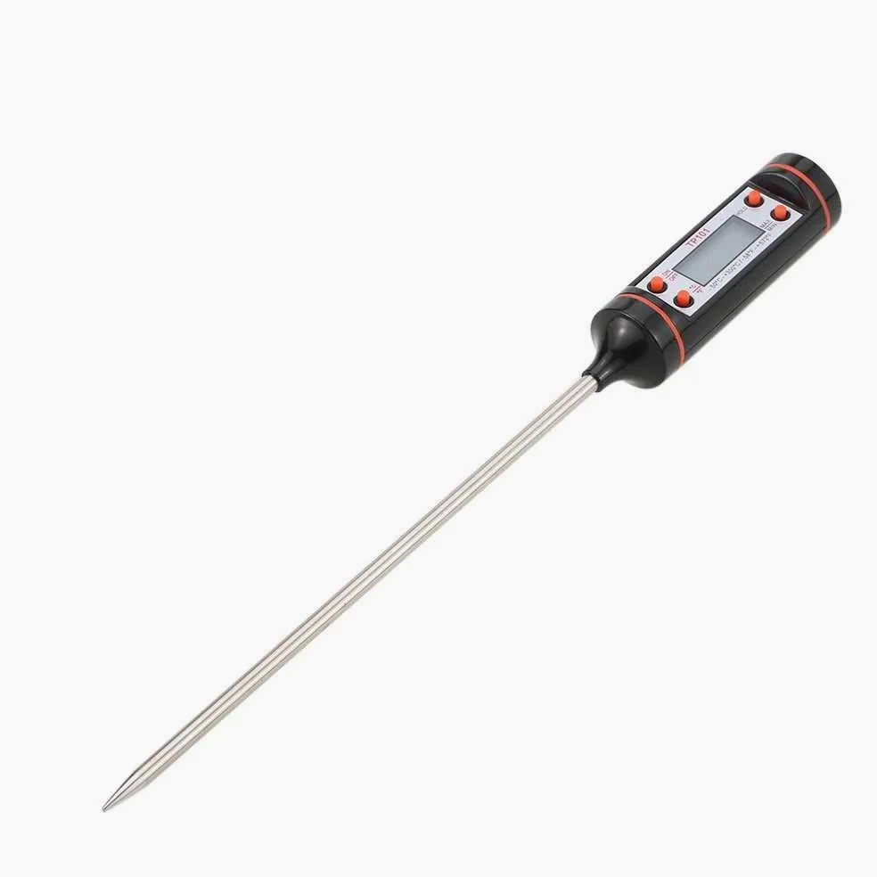 TEMPO DI SALDI Cyfrowy termometr kuchenny z prętem i wyświetlaczem LCD do napojów - 50 + 300°C