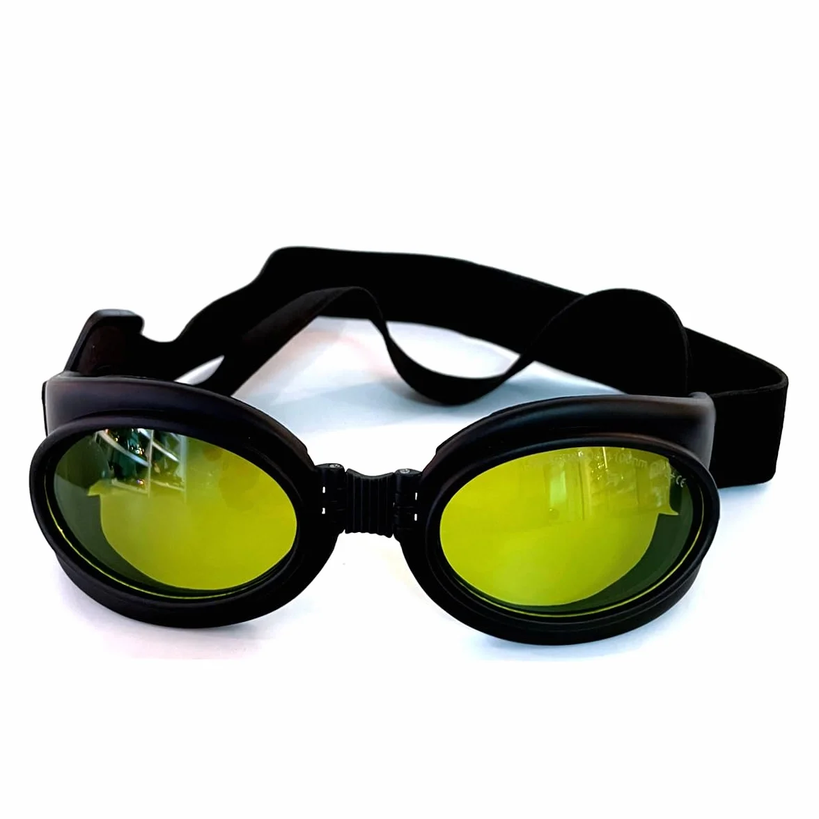 Okulary ochronne laserowe dla psów 1064 nm Gogle 190-450nm i 800-1100nm UV400 (rozmiar XL) dla zwierząt domowych 25-35 kg