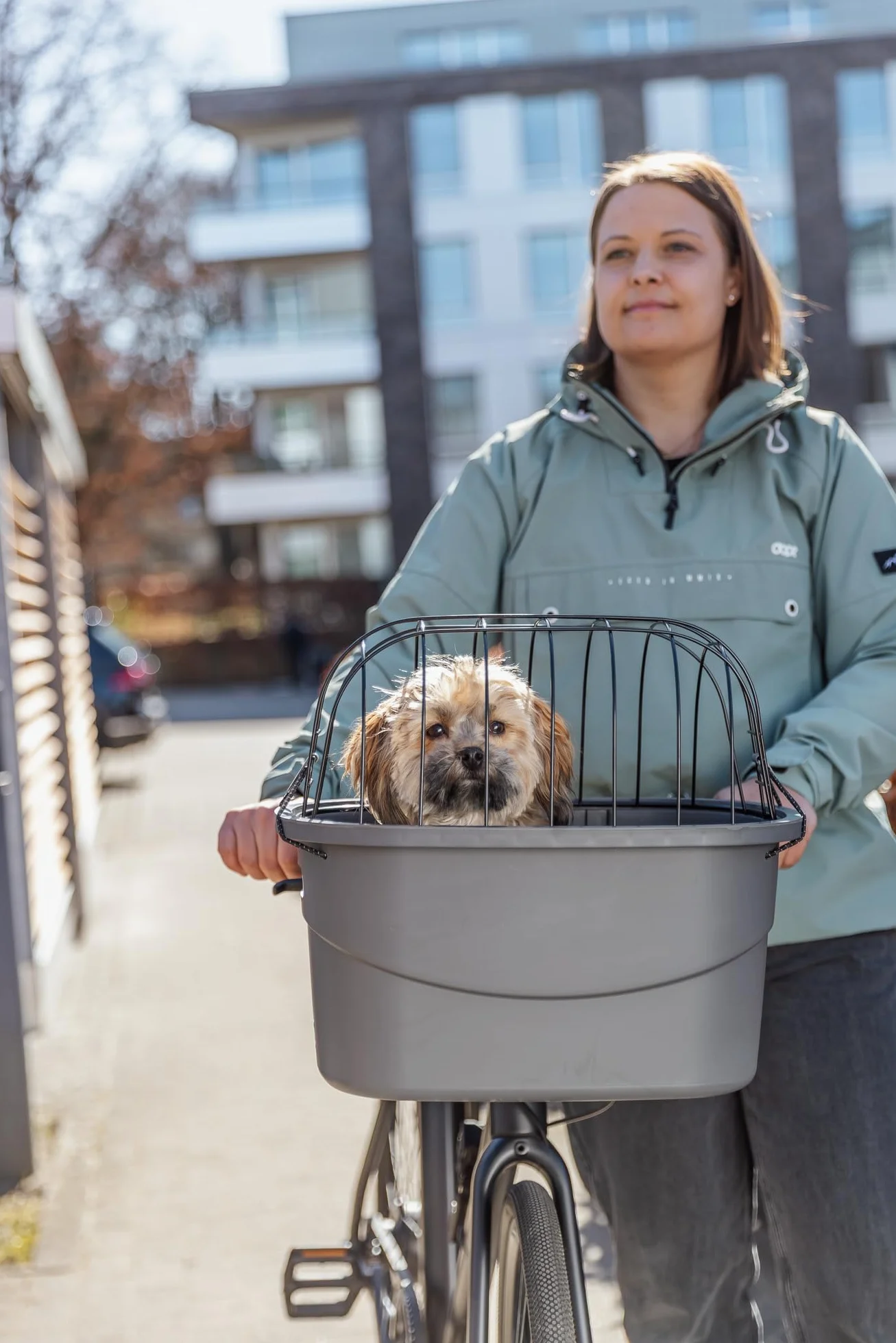 TRIXIE kosz rowerowy dla psa na kierownicę do 5 kg 42×39×30 cm z tworzywa sztucznego