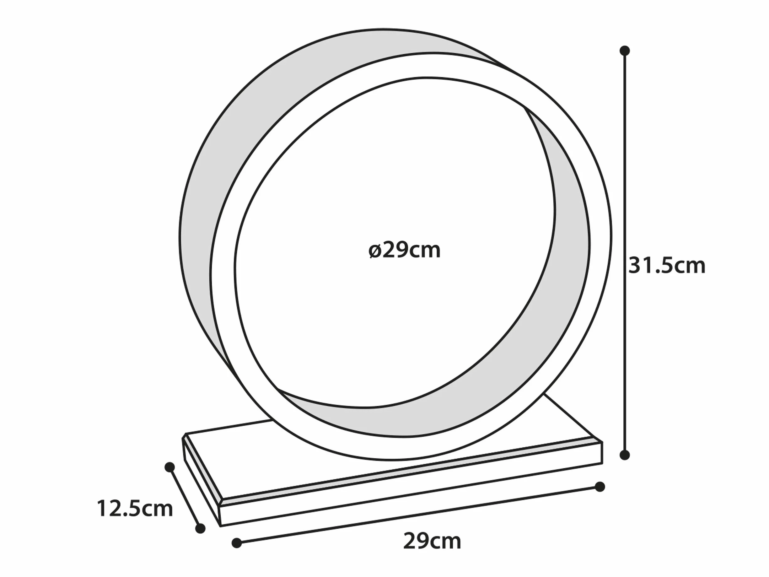 Karlie KA84199 Koło dla Chomika 29 cm Brązowy