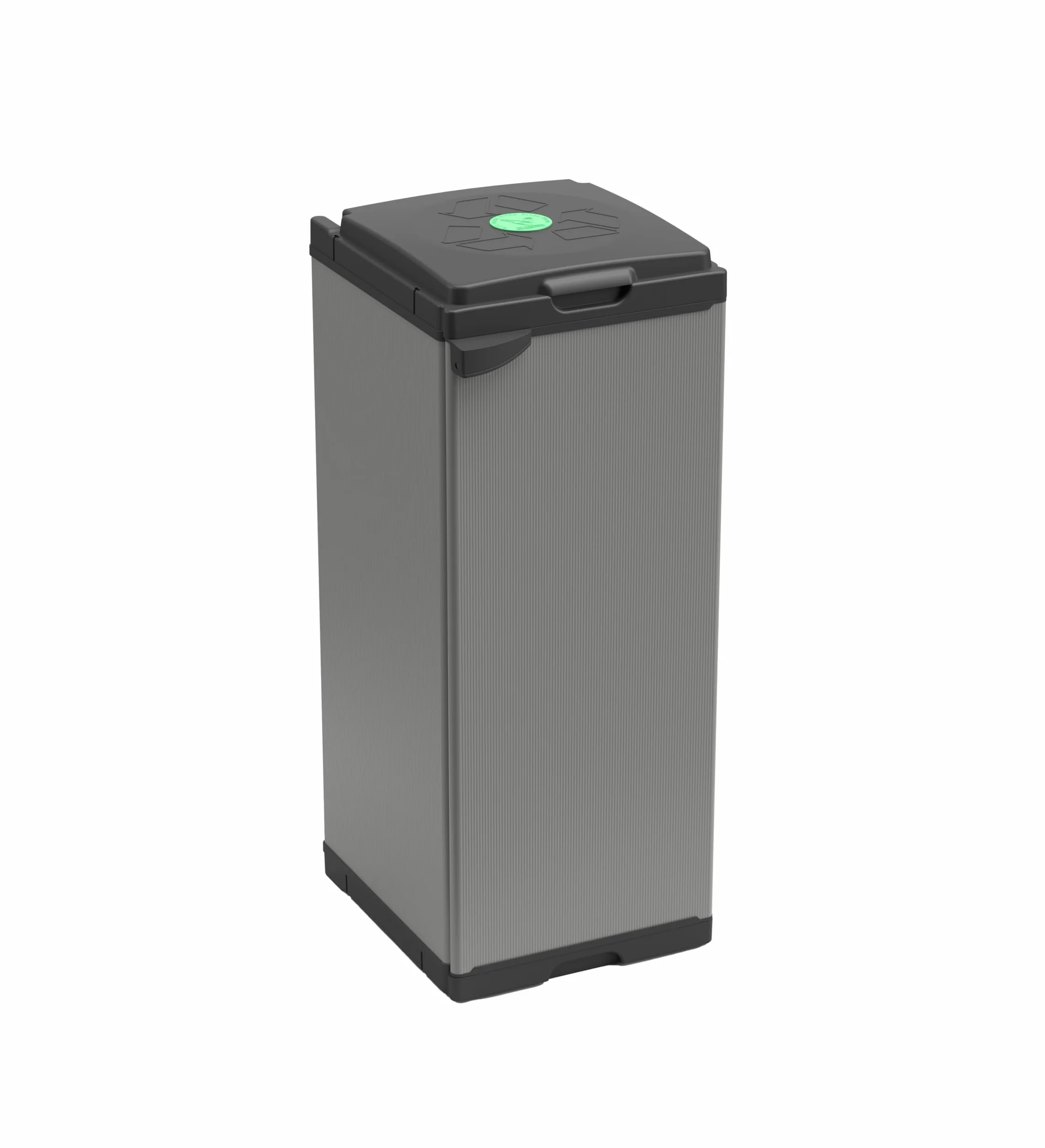 Adventa: Plastikowa szafka na śmieci mono, łatwa w montażu, system modułowy, pasuje do worków 80-110 l, trwałe, do użytku wewnątrz i na zewnątrz, 34 x 38 x 87 cm