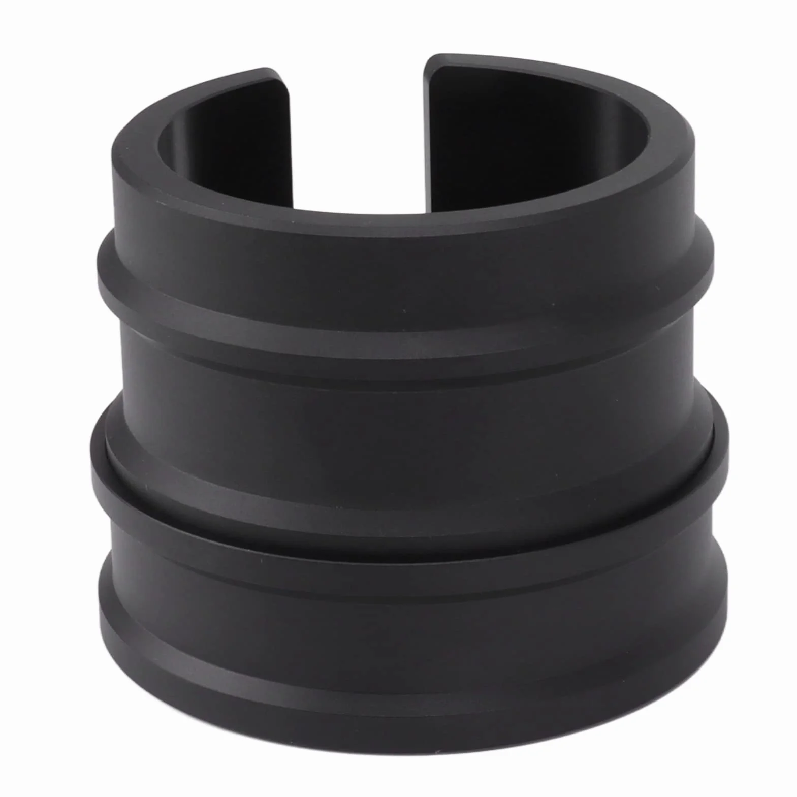 Uchwyt na kolbę do kawy Stojak na ubijak do espresso Podwójna głowica ze stopu aluminium Stabilna podstawa Precyzyjna kontrola ciśnienia do ekspresów do kawy 51 mm 53 mm 58 mm (Czarny)