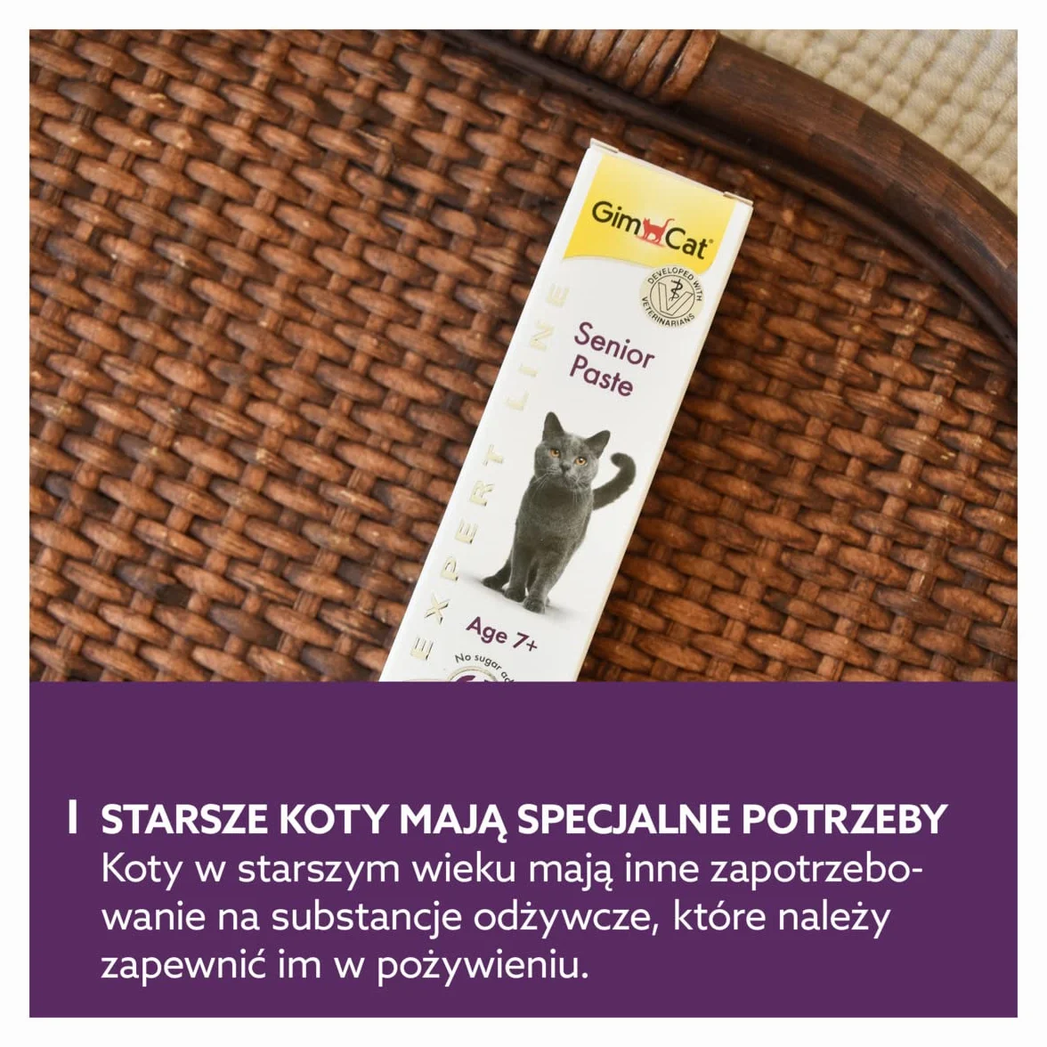 GimCat EXPERT LINE Senior pasta dla kotów 50 g
