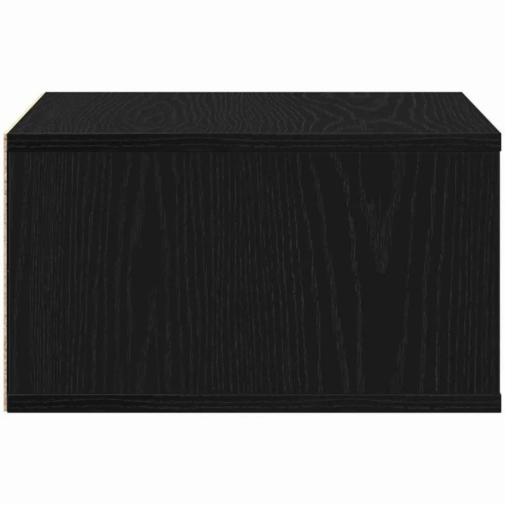 vidaXL Stojak na drukarkę Czarny Dąb 49 x 40 x 22.5 cm, Miejski stół na drukarkę, nowoczesny design, drewniane meble, kompaktowy, oszczędzający miejsce w domu