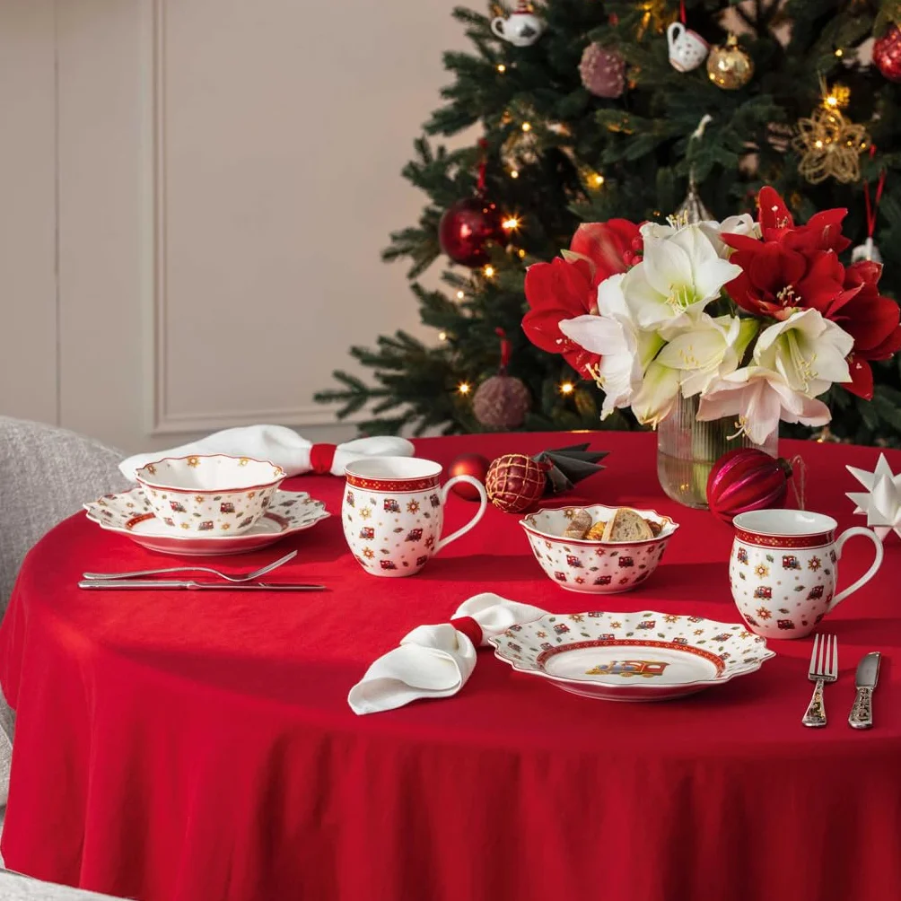 Villeroy & Boch – Toy's Delight zestaw sztućców 30 el., sztućce dla 6 osób, stal nierdzewna z motywami świątecznymi, 6 łyżek, widelców, noży, łyżeczek do kawy i widelczyków, zmywarka