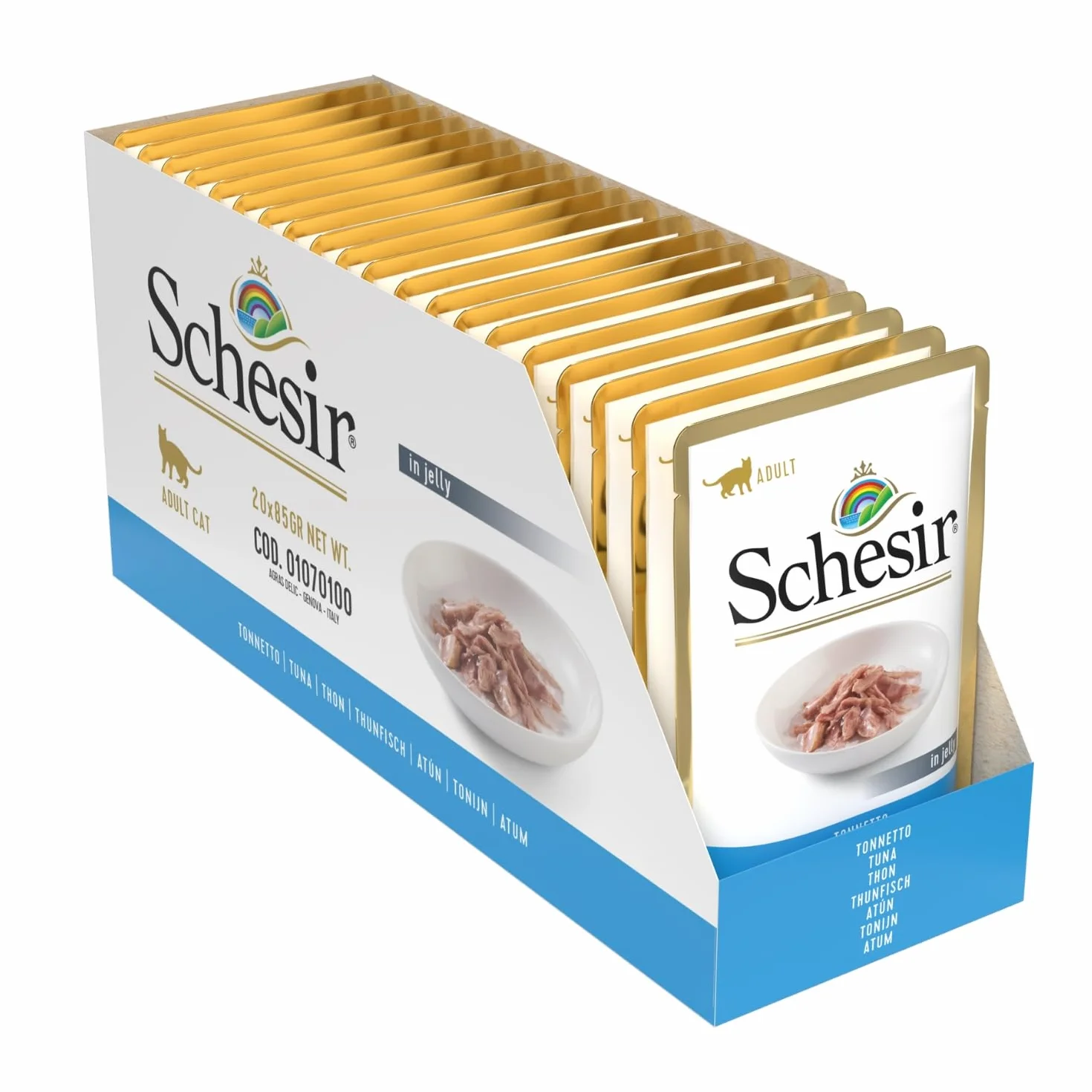 Schesir Cat Jelly tuńczyk karma mokra galaretka 20 x 85 g