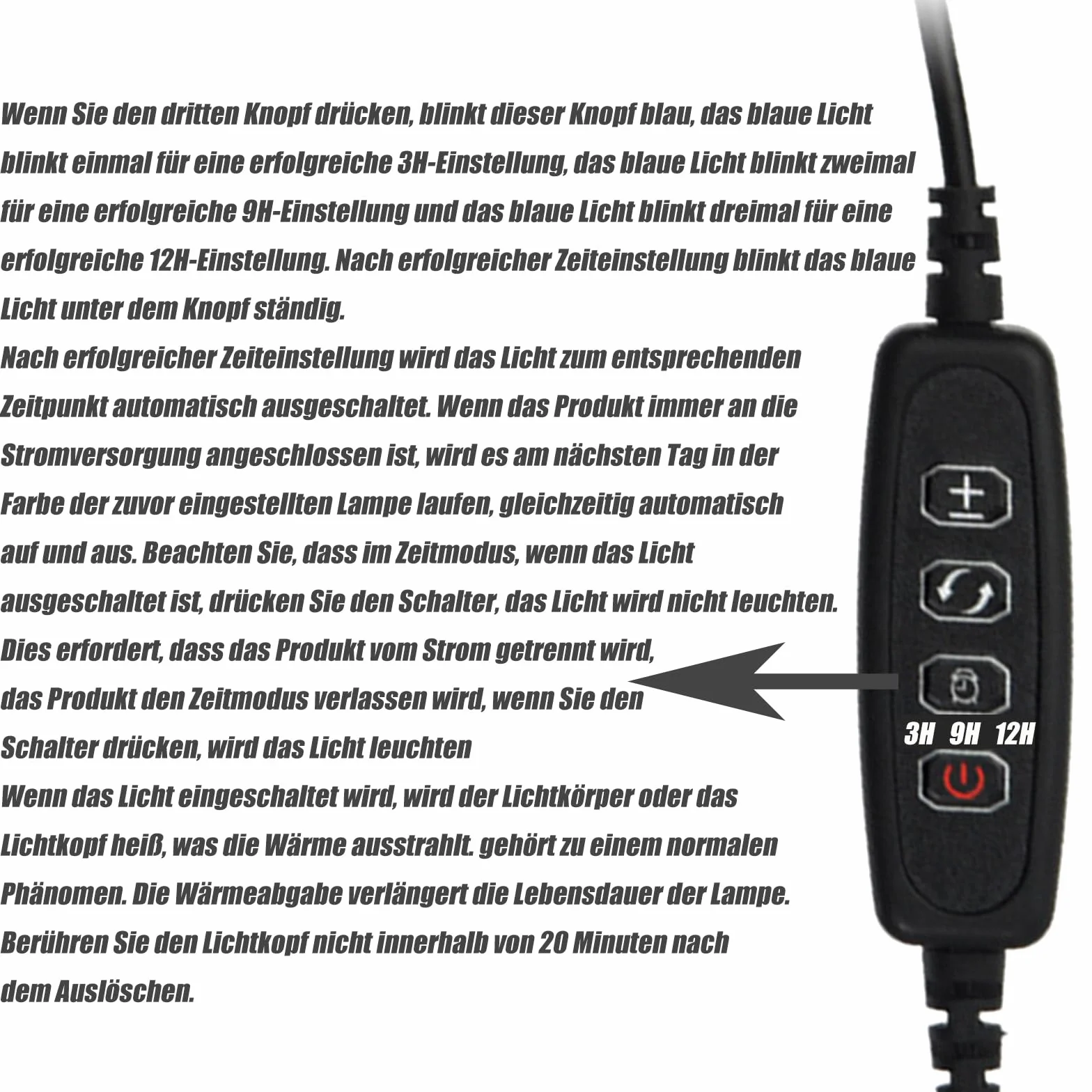 GERUI Lampa do akwarium 7 W 20-40 cm z białym i niebieskim światłem timer pamięć