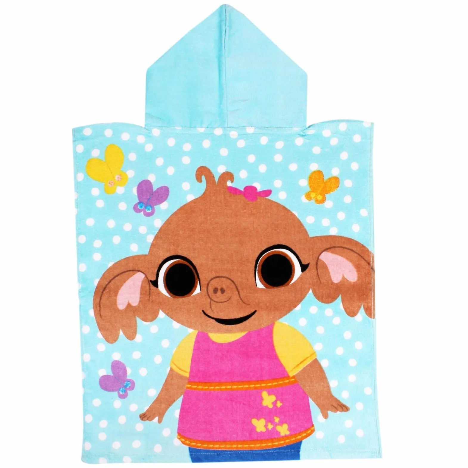 Poncho Bing zajączek 50 x 115 ręcznik z kapturem