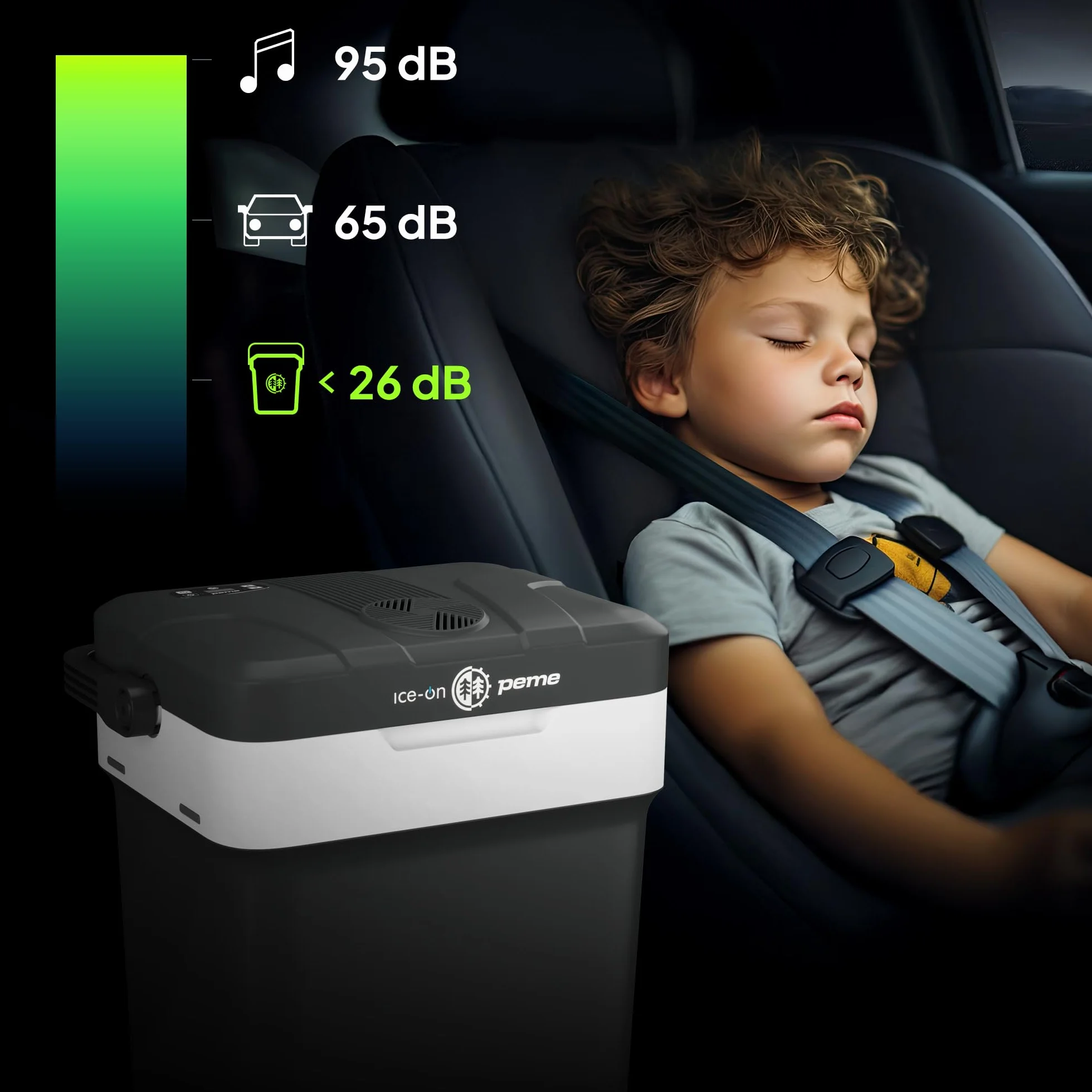 peme Elektryczna Lodówka Turystyczna Podróżna Chłodzenie i Podgrzewanie Podwójne Zasilanie Port USB Bezpieczne Zamknięcie Tryb Eco do Samochodu Auta Kampera Kemping 12V & 220 240 V 25,7L - Essential
