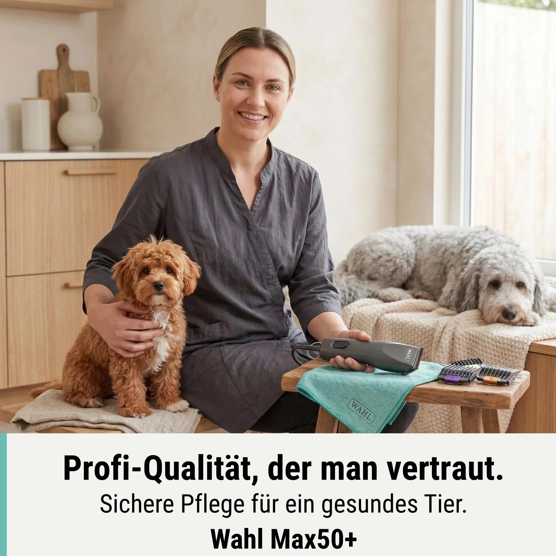 Wahl Moser Max 50+ Maszynka do strzyżenia psów Profesjonalna trymer do zwierząt Zestaw do pielęgnacji