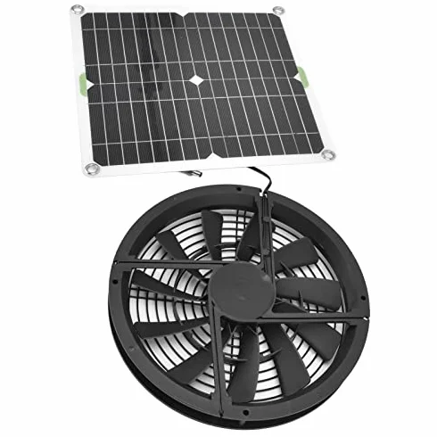 Wentylatory Słoneczne do Zewnętrznego Wentylatora Dachowego na Poddaszu Solaratticfan Duży Wodoodporny Zestaw Paneli do Kurnika na Zewnątrz 100 WyciągóW Ip65 Kontener Szopa
