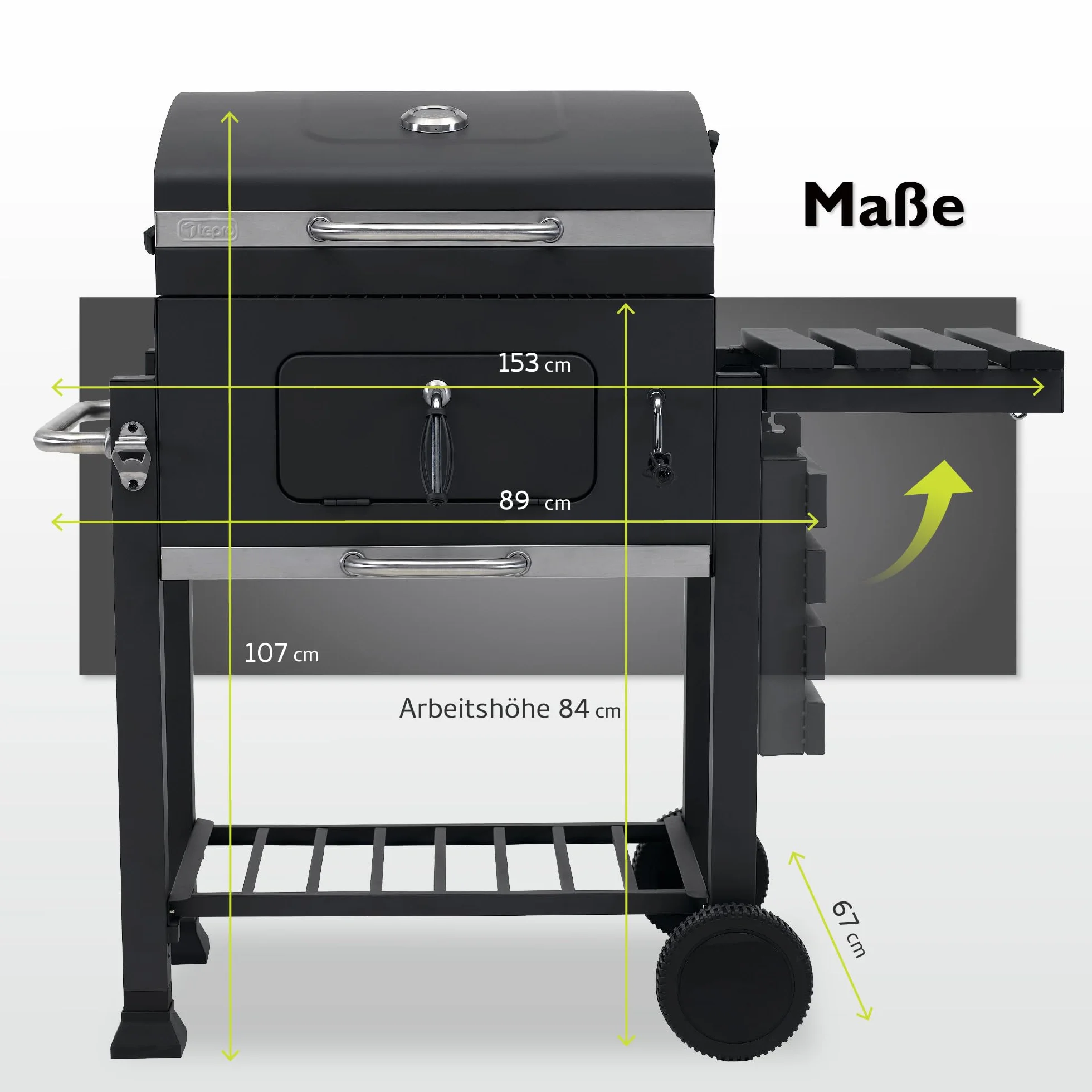 Tepro Toronto Click Charcoal BBQ Antracyt/Stal nierdzewna