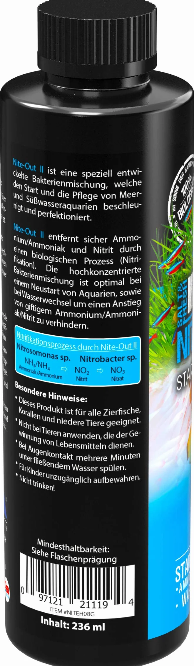 Microbe-Lift Nite-Out II Wysoce aktywne bakterie startowe do akwarium morskiego i słodkowodnego 236 ml