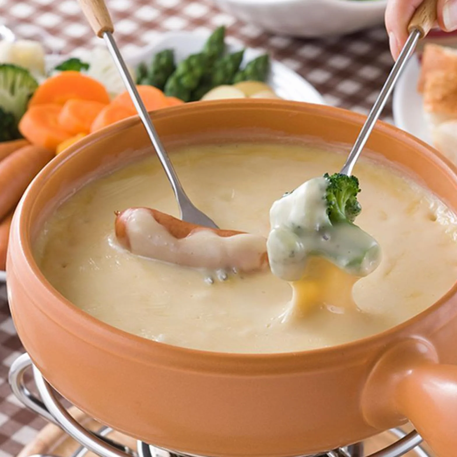 12 widelców do grilla, ze stali nierdzewnej, widelce do fondue, ze stali nierdzewnej, widelce do fondue z drewnianym uchwytem, do owoców, warzyw, sera, czekolady, fondue, pieczonych, srebrnych