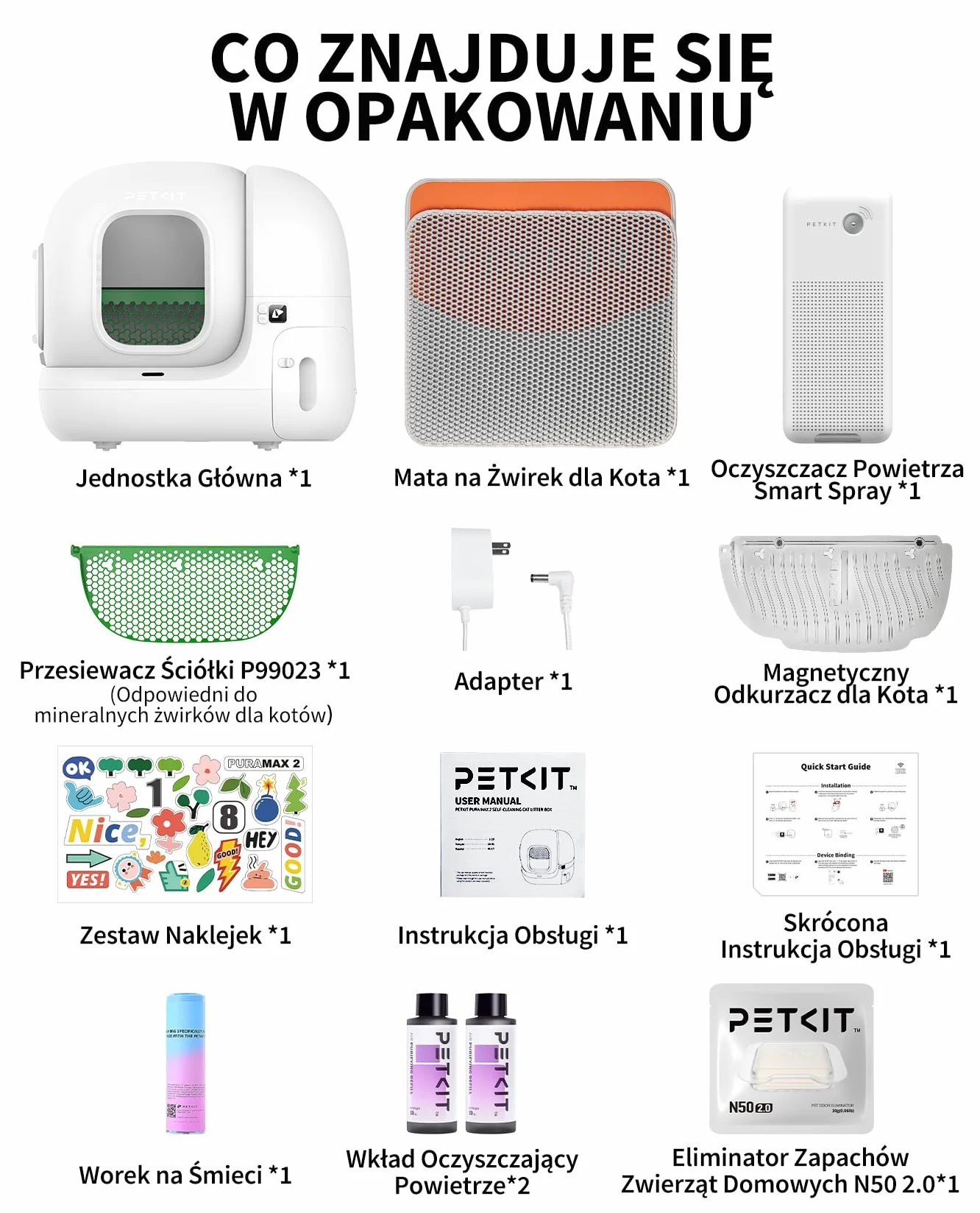 PETKIT Pura Max 2 Samoczyszcząca Kuweta dla Kota, Duża Objętość, xSecure/Eliminacja Nieprzyjemnych Zapachów/Aplikacja Control, Automatyczna Kuweta dla Kota