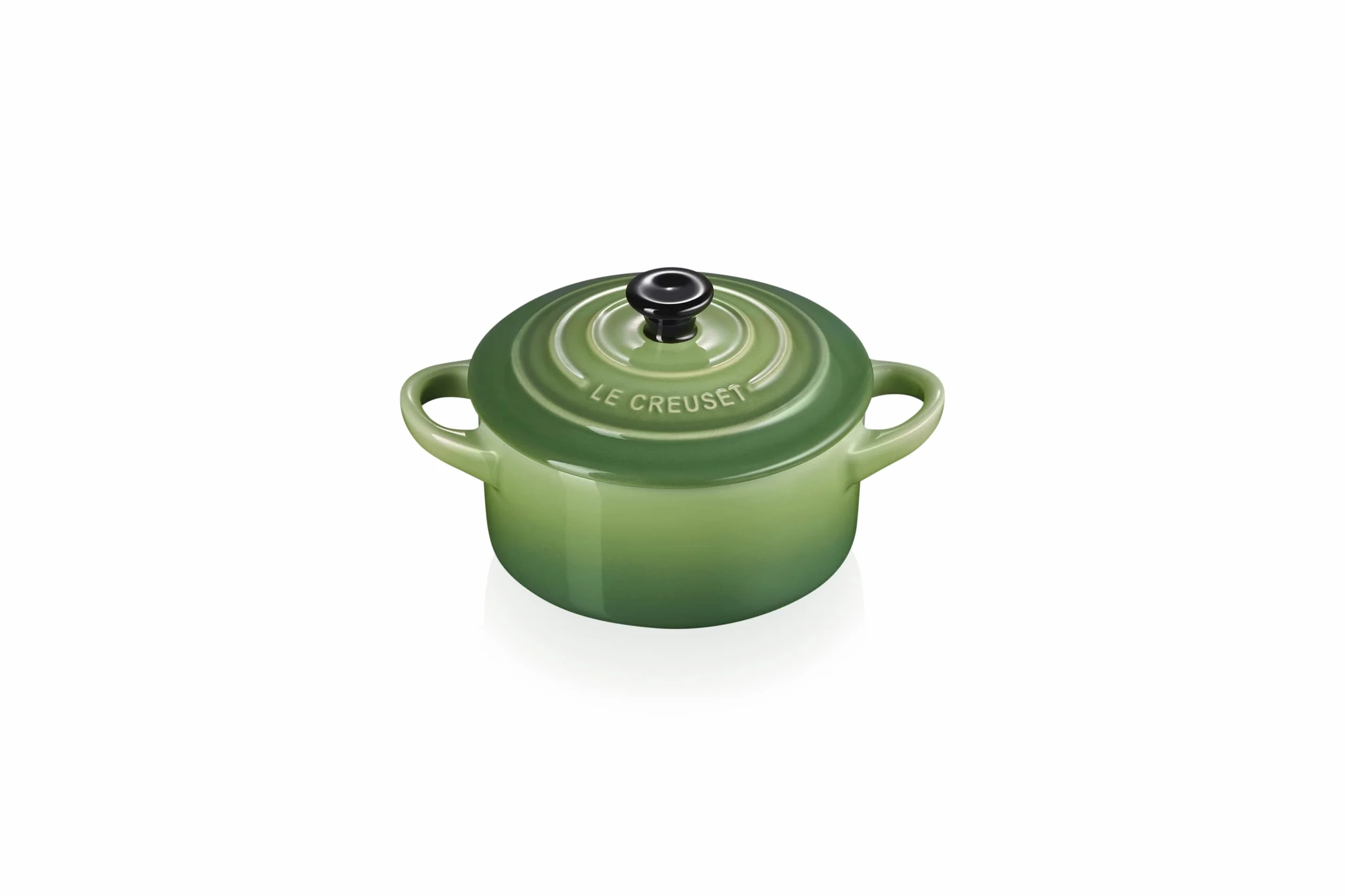 Le Creuset Mini-Cocotte Brytfanna do Pieczenia, Okrągła, 200 ml, 10 X 5 cm, Kamionka, Bambus, 71901104080100